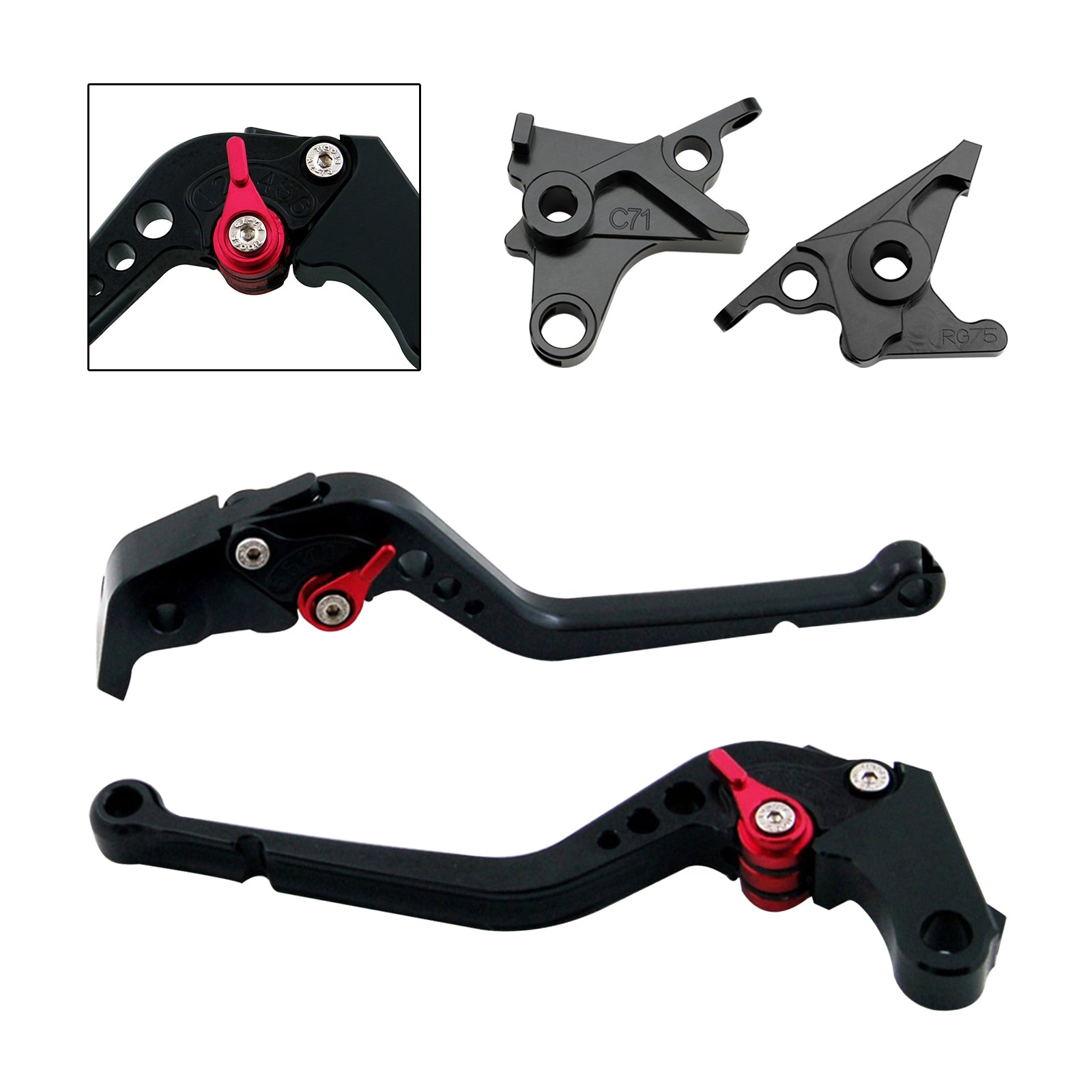 Levier de frein et d'embrayage long pour BMW R NINE T / PURE / RACER 2017-2023