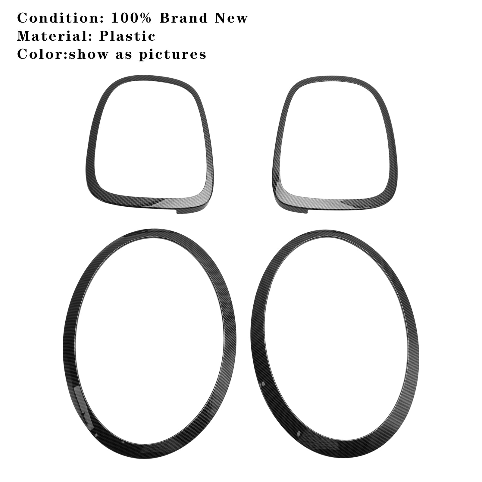 4 Uds. Anillo embellecedor de faro trasero para MINI F55 F56 F57