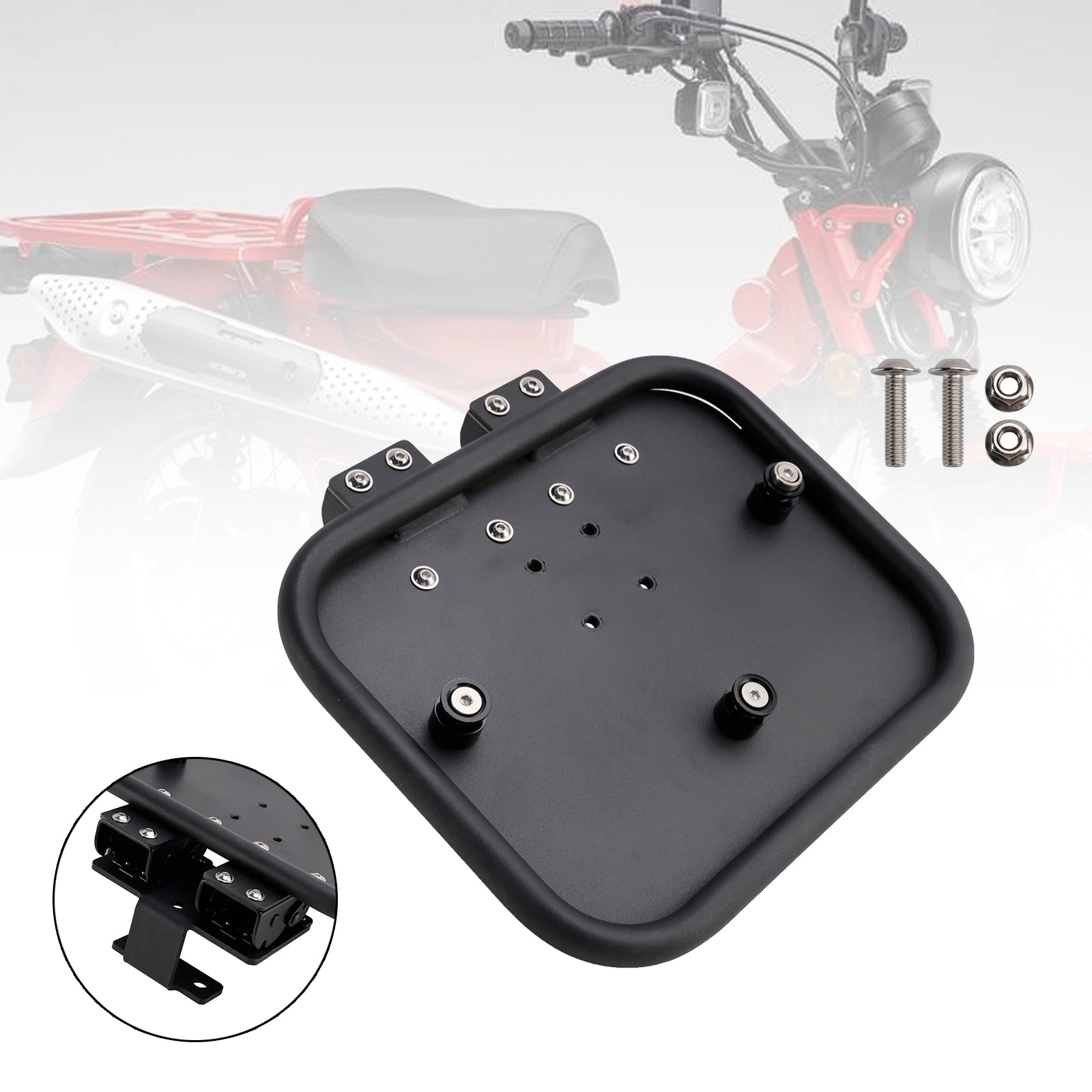 Podpora za črno torbo za Honda CT125 Hunter Cub 125 2020-2024