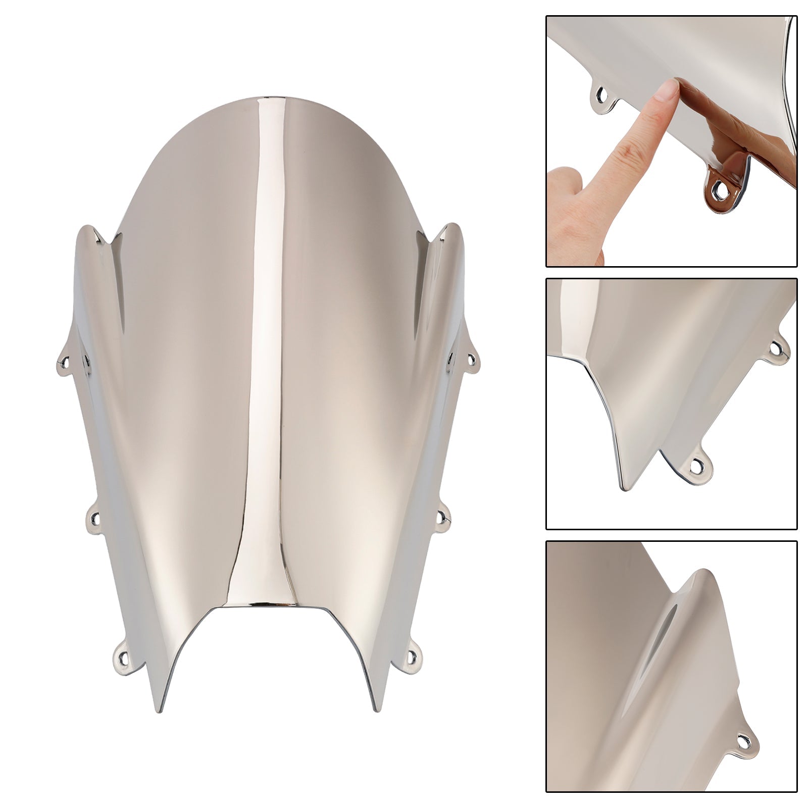 Windscherm compatibel met Suzuki GSX-8R 2024-2025 zwart