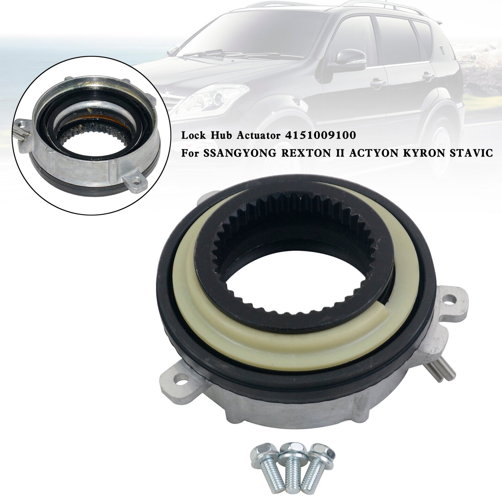 Siłownik piasty zamka 4151009100 dla SSANGYONG REXTON II ACTYON KYRON STAVIC