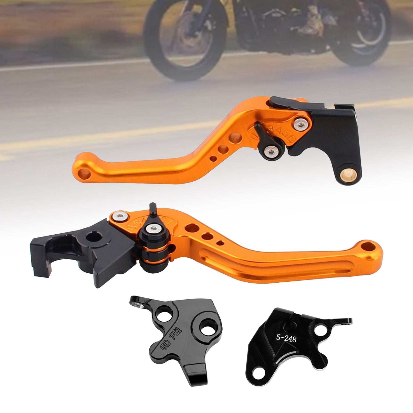 Palanca de freno y embrague corta para Yamaha YZF R125 2008-2011