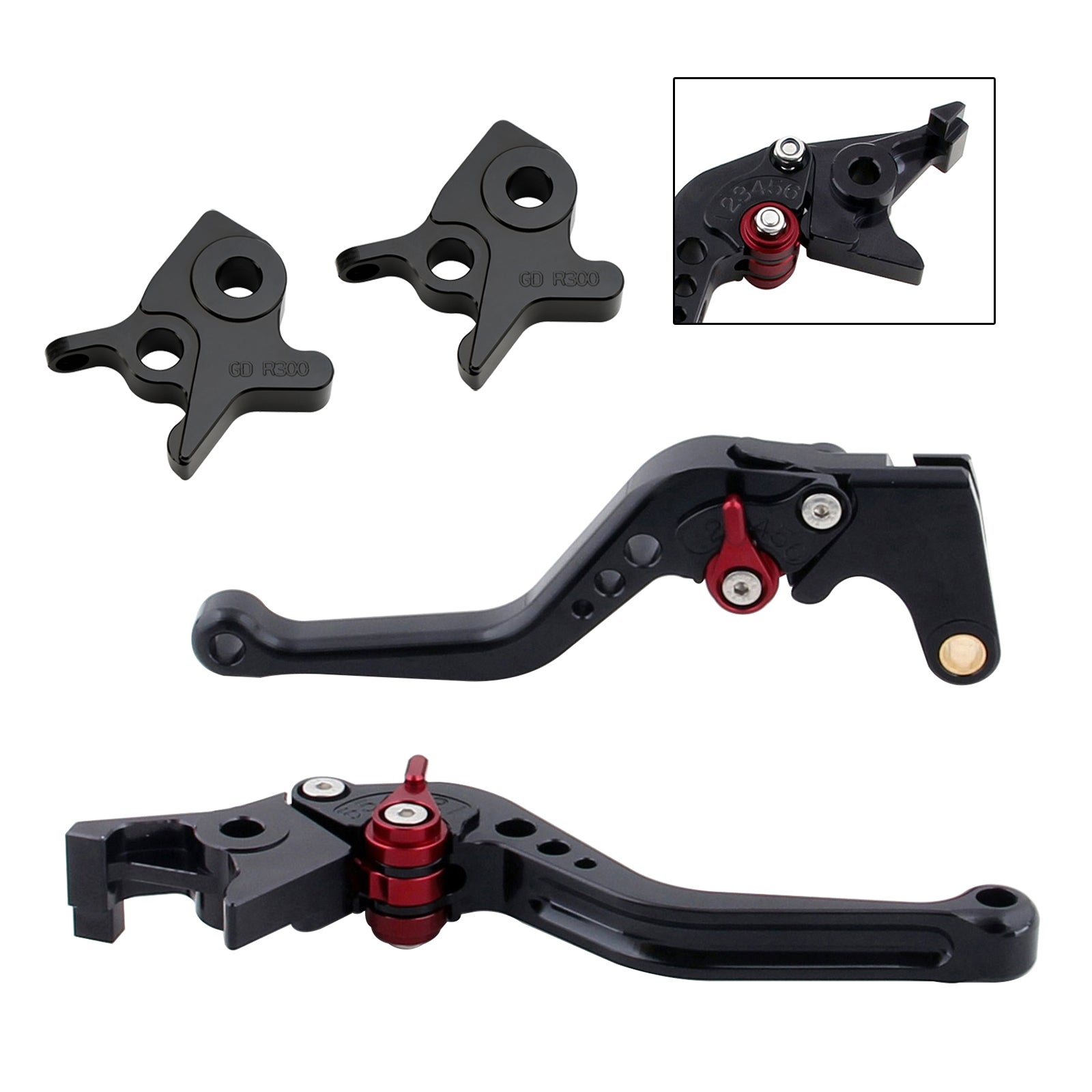 Palanca de freno y embrague corta para Kymco AK550 2017-2022