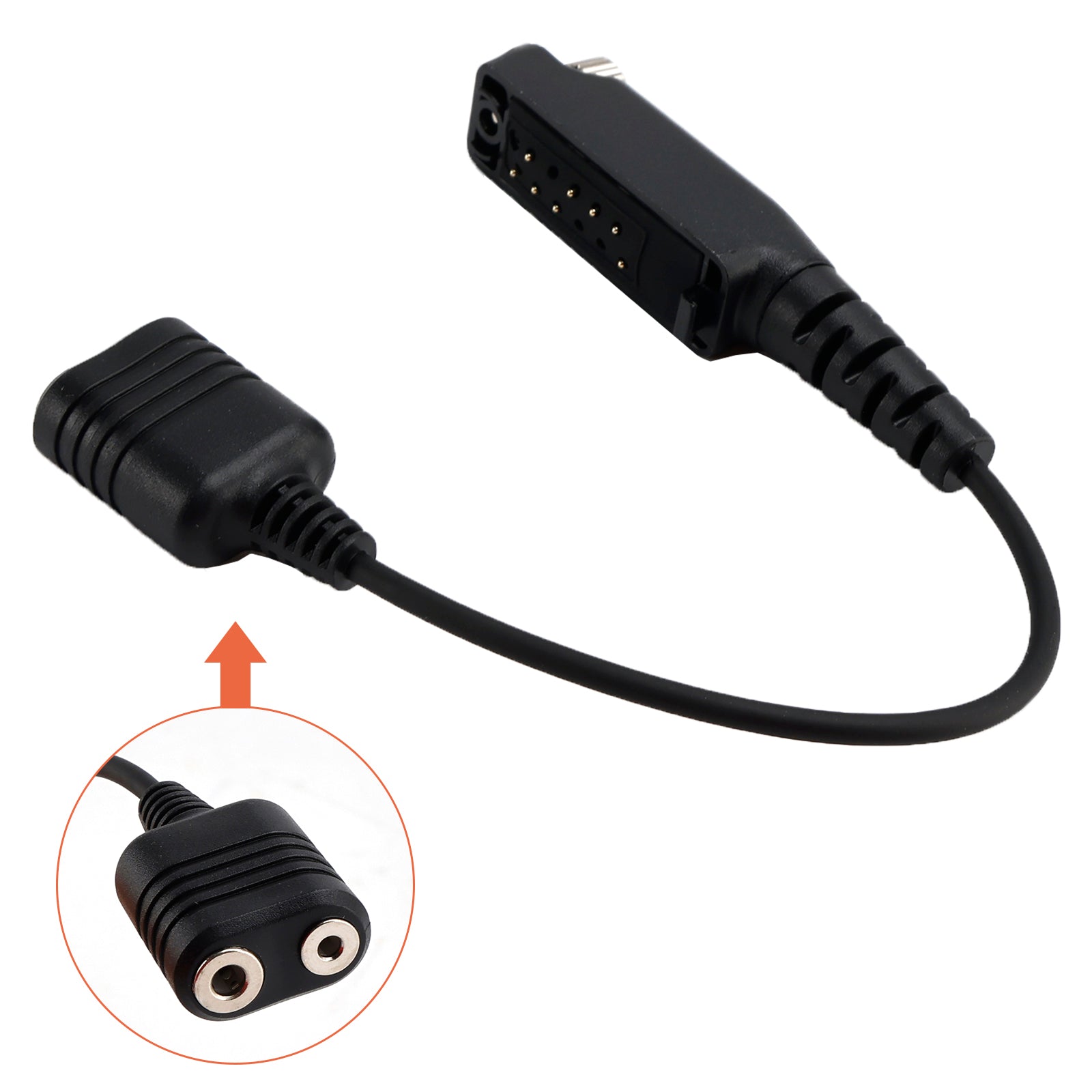 Kabel konwertera portu słuchawek z 2-pinowym interfejsem K do Sepura STP8000 STP8030 STP8035