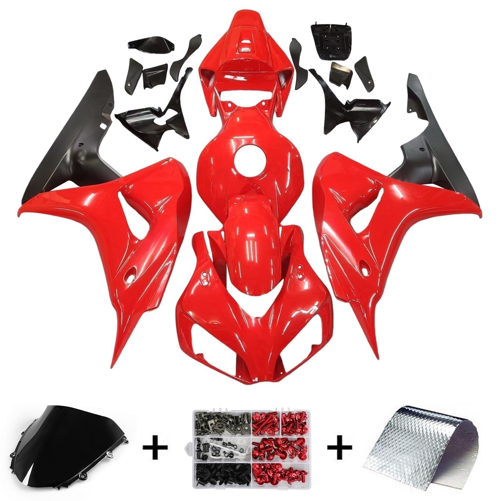 Kit de carénage par injection, carrosserie en plastique ABS, adapté à la Honda CBR1000RR 2006-2007