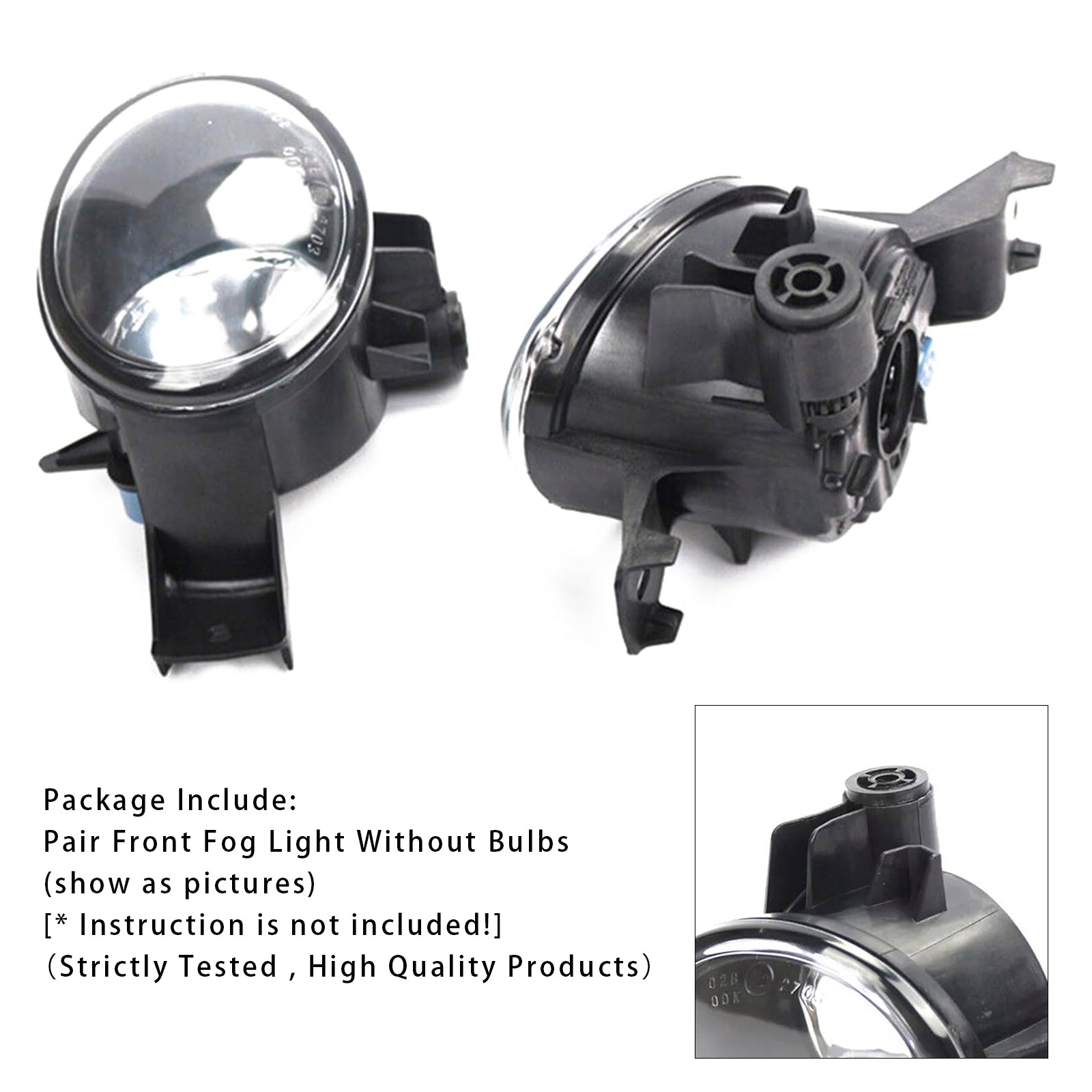 Par de luces antiniebla delantera sin bombillas para BMW X6 E71 E72 2008-2011 63177187631