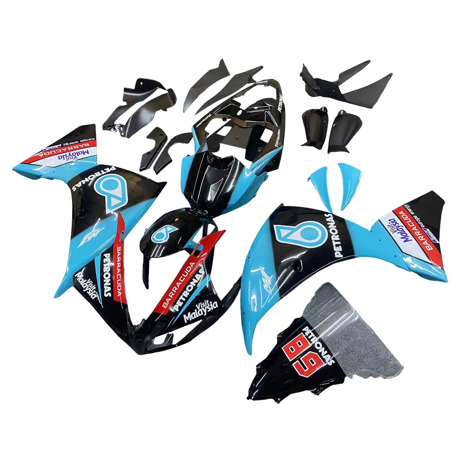 ABS Plastic Kairing Kit voor Yamaha YZF 1000 R1 2009-2011