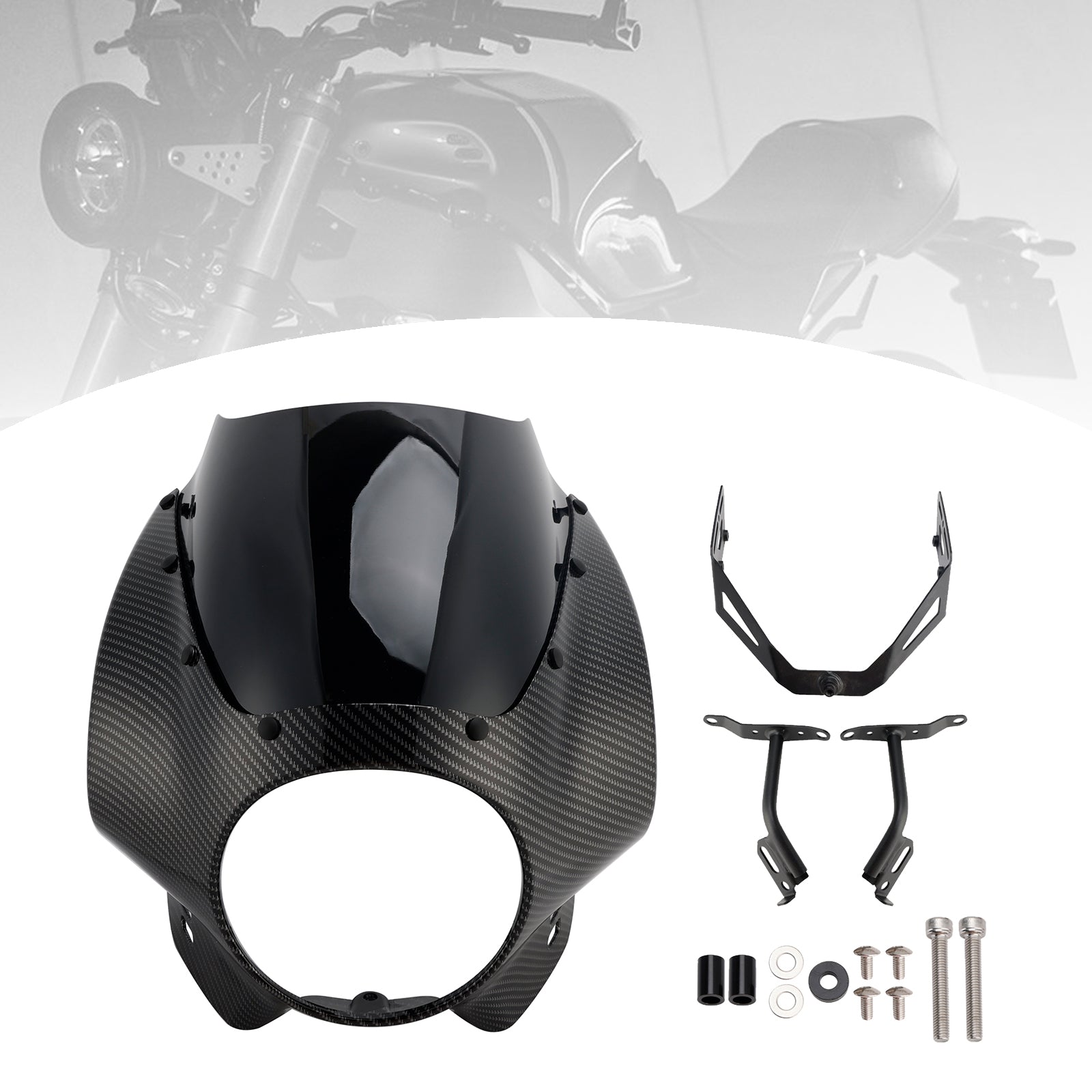 Parabrisas y carenado de faro para Yamaha XSR900 (2022-2025)