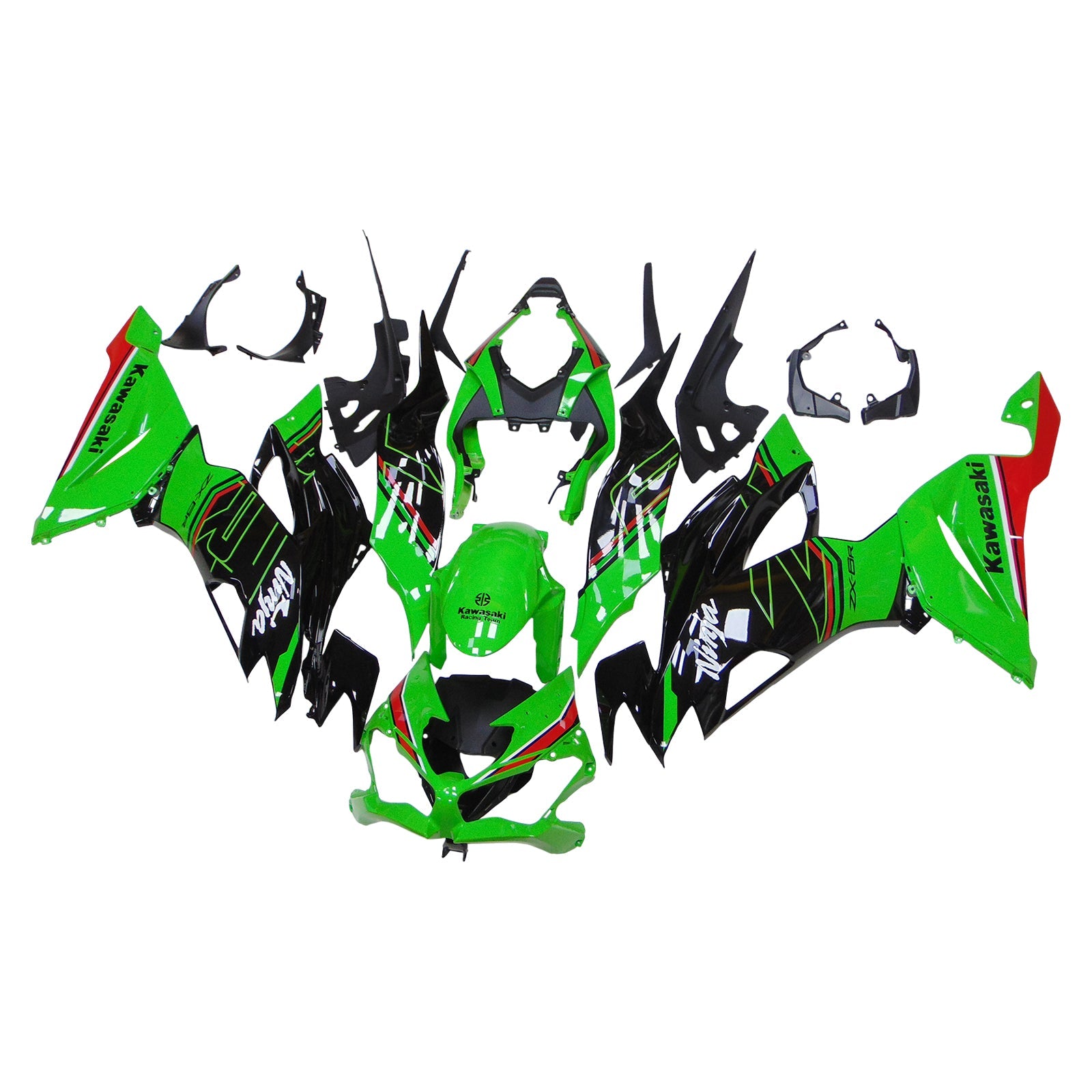 Kit de carénage d'injection Kawasaki ZX6R 2019-2023, carrosserie en plastique ABS