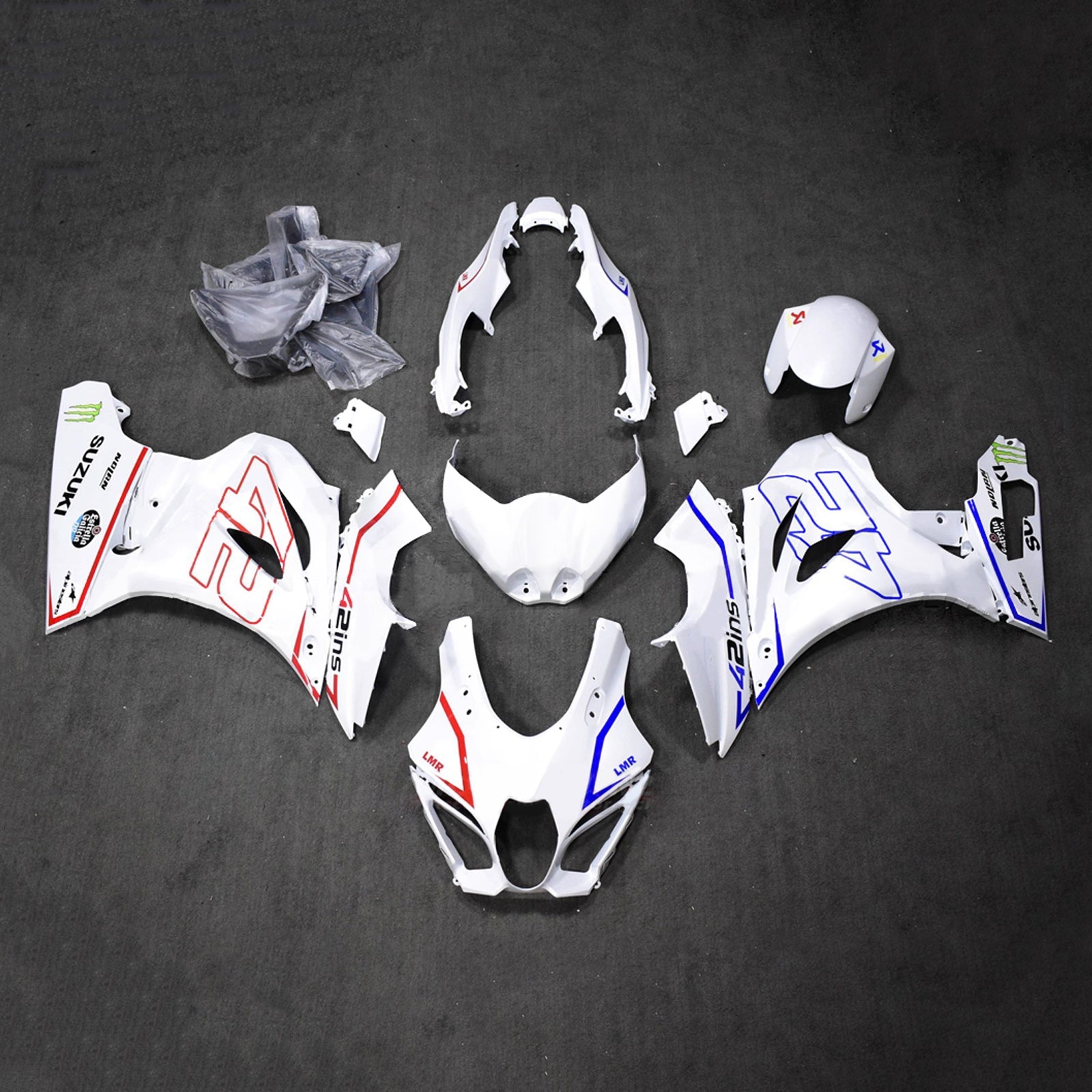 Kit de carénage injecté en plastique ABS pour Suzuki GSXR1000 2017-2025 K17