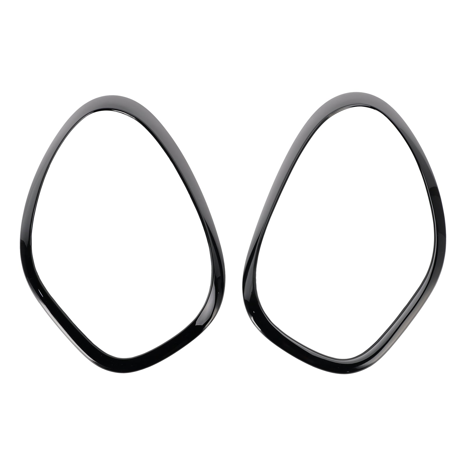 Molto di 2 anelli decorativi di fari neri lucidi per Mini Cooper Countrymanman R60