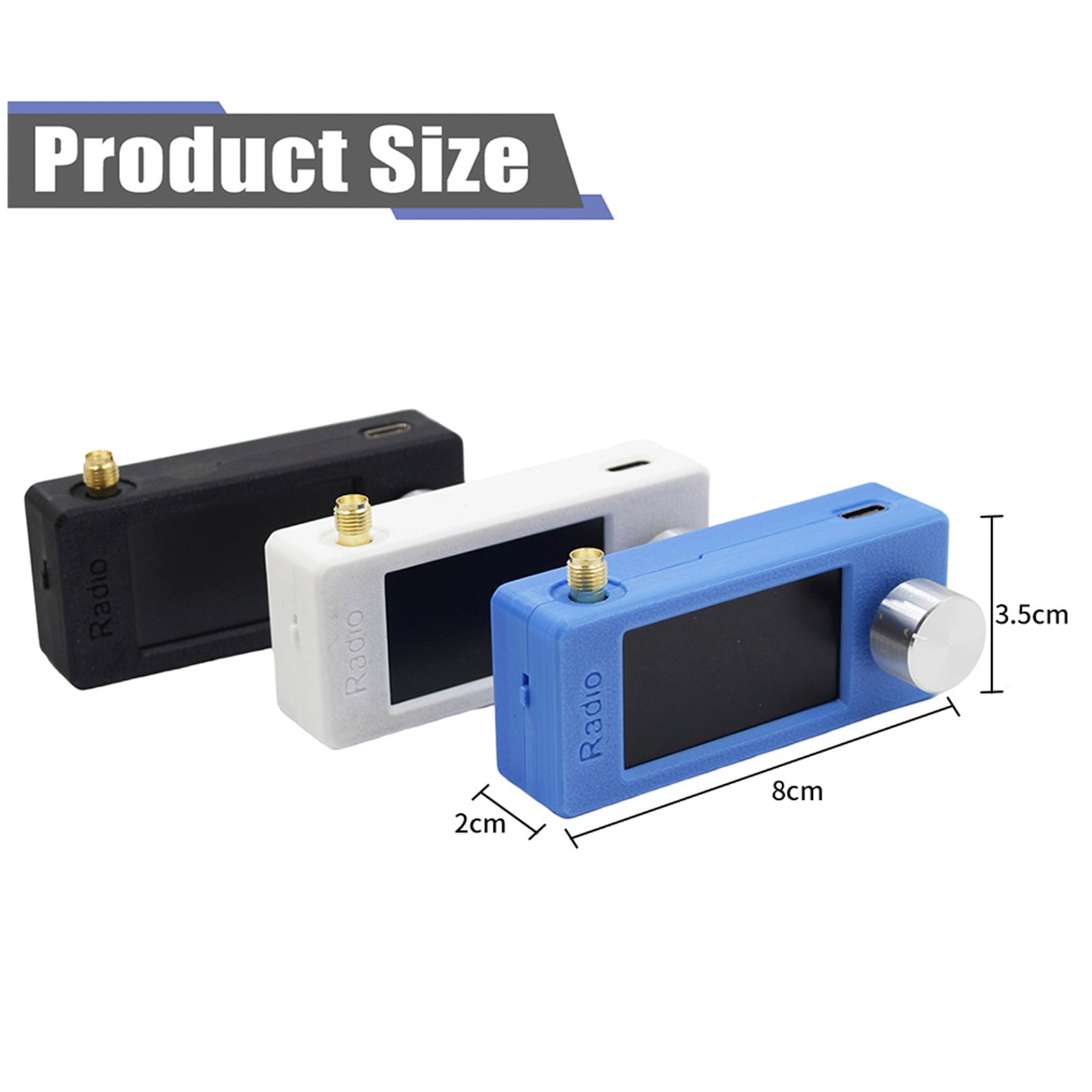 Radio portatile Si4732 0,5-108 MHz LSB AM FM Mini Radio Pocket Radio Tutte le strisce