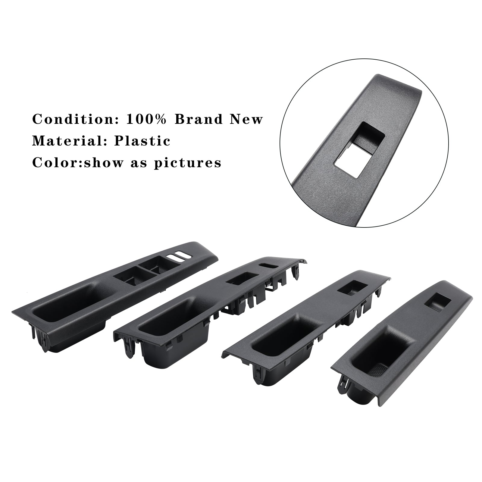 Garniture de panneau de commutateur de fenêtre Toyota Vitz 2011-2014 4 pièces 74232-52550-C0 74231-52650-C0