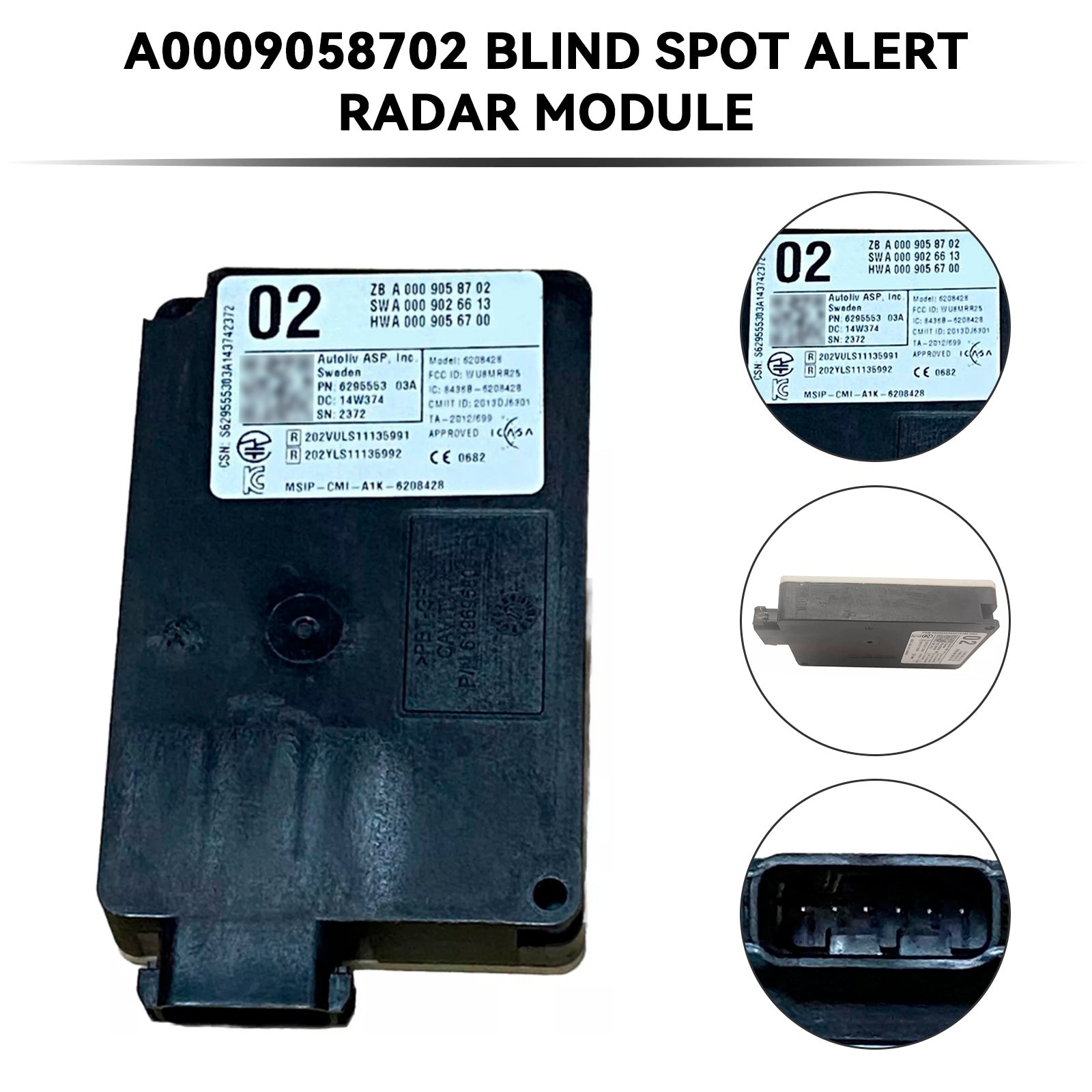 Sensore radar per angolo cieco Mercedes Benz W212 E350 S550 A0009058702