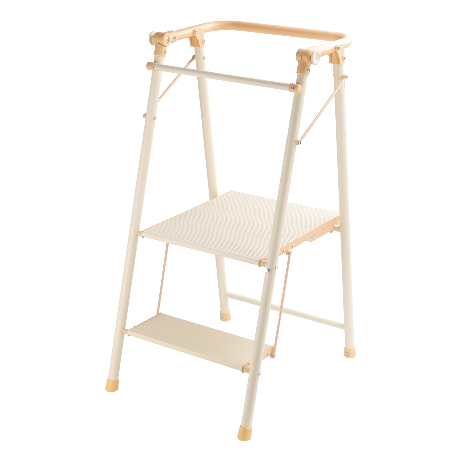 Kokoontaittuva 2-portainen keittiöjakkara aikuisille ja lapsille