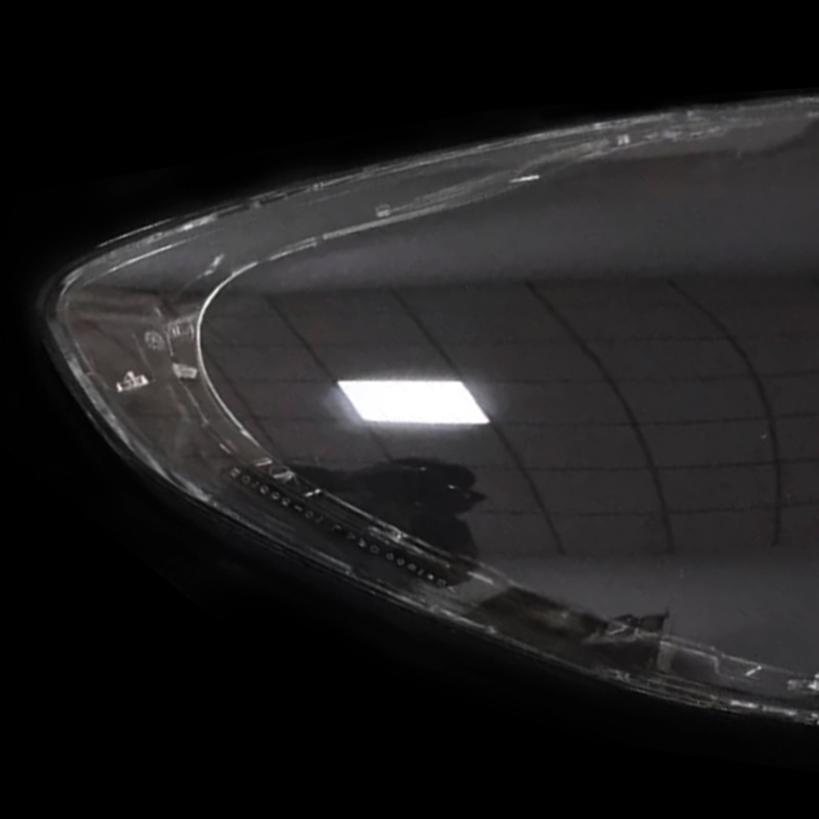 Transparante schaal voor koplamp vóór Porsche Panamera 2017-2020 (2 kamers)