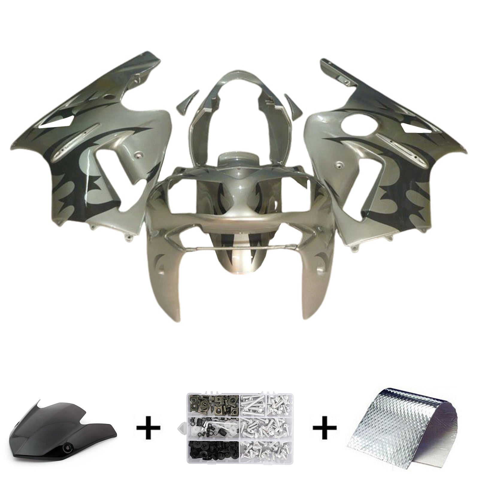 2002-2005 Kawasaki ZX12R injectiekuipset ABS kunststof carrosserie