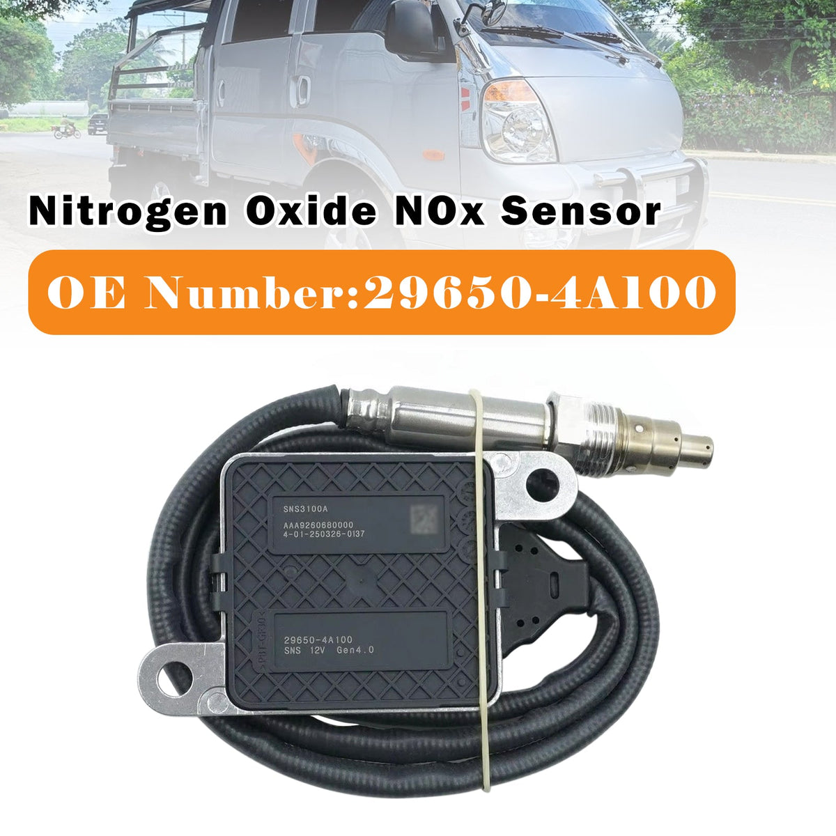 Stickoxid-NOx-Sensor 29650-4A100 für Hyundai Porter 2 H-100 und Kia Bongo 3