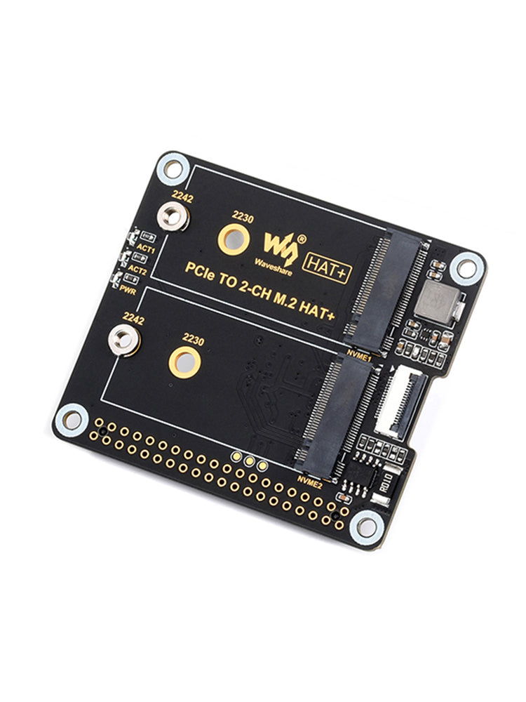 Carte adaptateur PCIe vers M.2 double canal Raspberry Pi 5e génération Double M.2