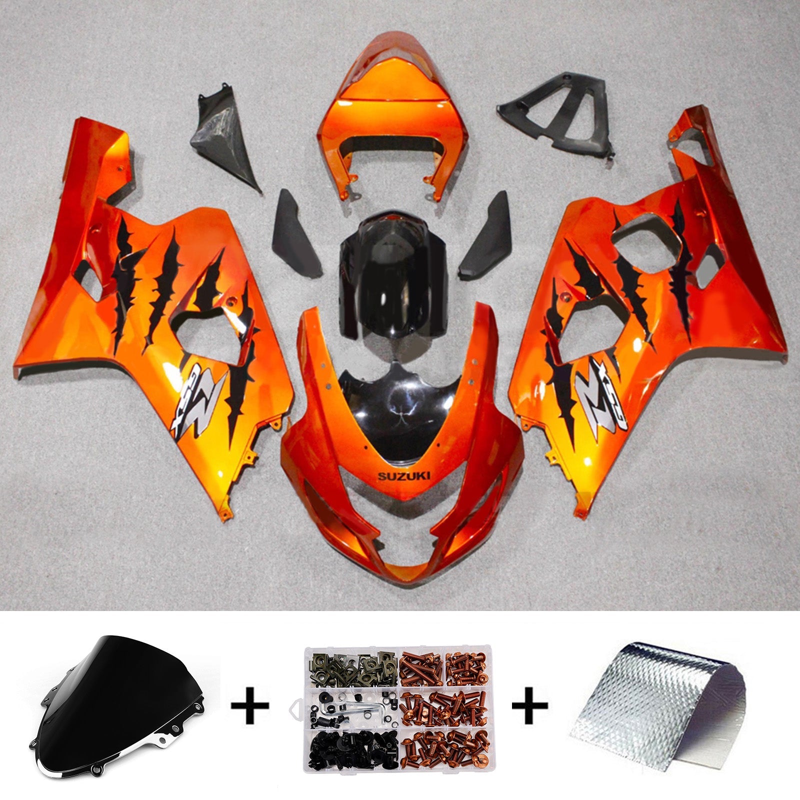 ABS-muovinen ruiskutettu suojasarja Suzuki GSXR 600/750 2004-2005 K4