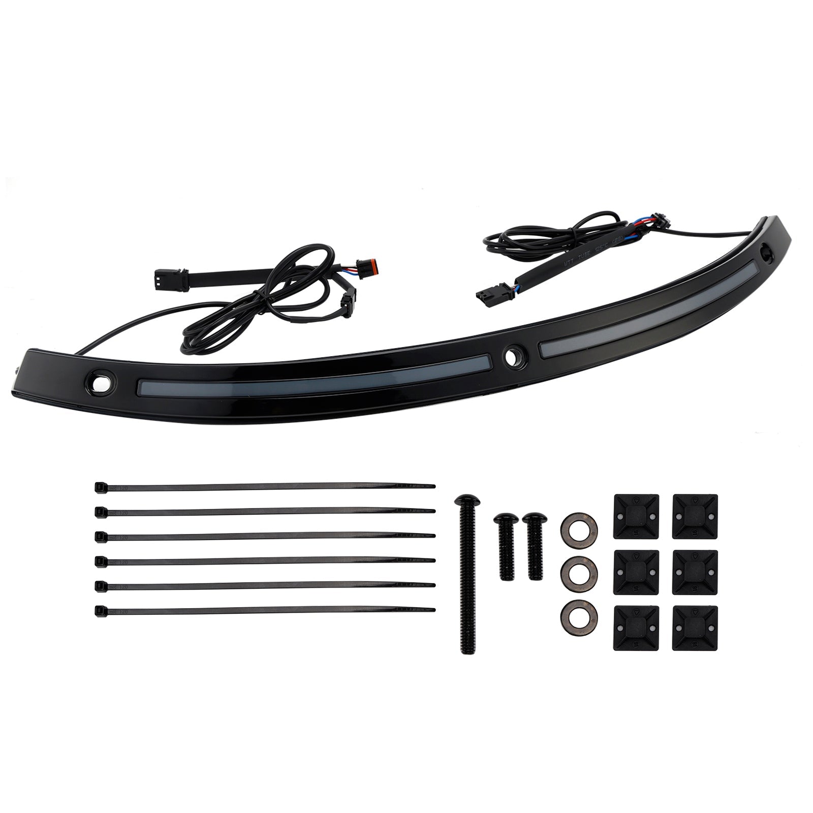 Garniture de pare-brise avec clignotants à LED pour Touring Electra Glide Street Glide Ultra Limited 2014+