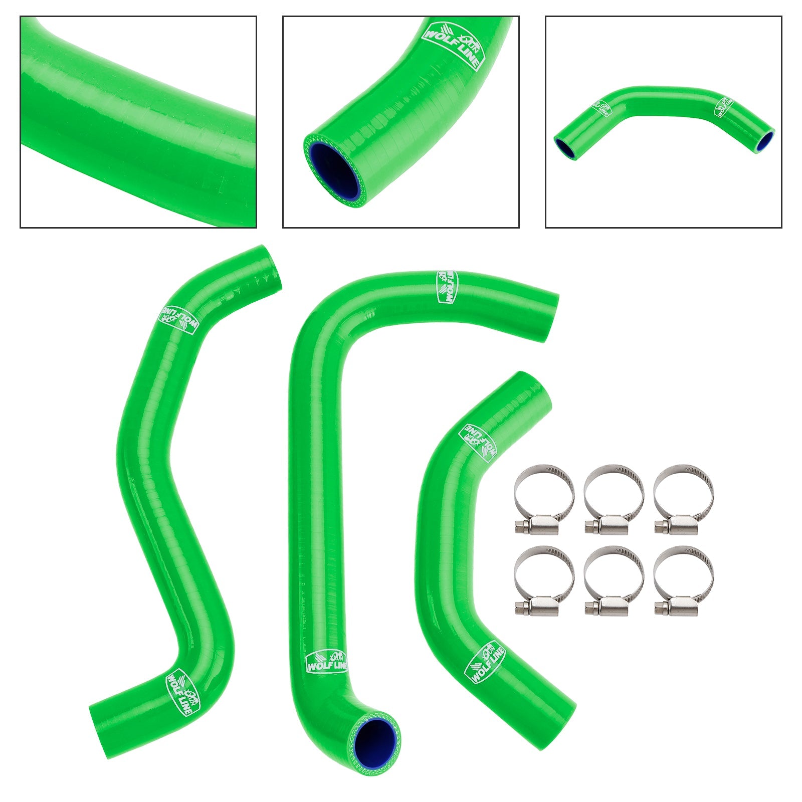 Durite de refroidissement en silicone pour radiateur Kawasaki ZX10R ZX-10RR (2021-2025)