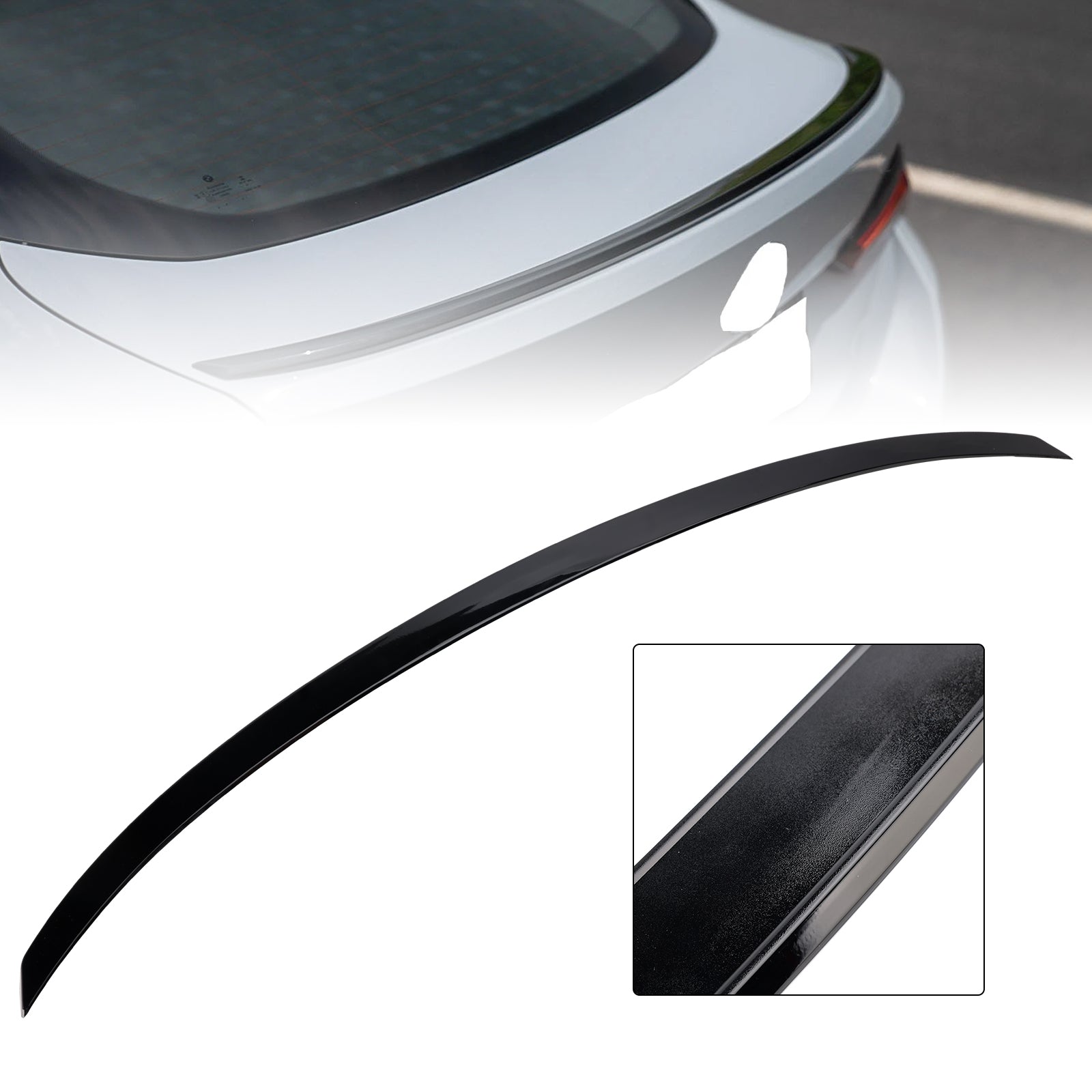 Aileron de coffre arrière noir brillant style MP pour BMW Série 4 G26 Gran Coupé (2021-2025)