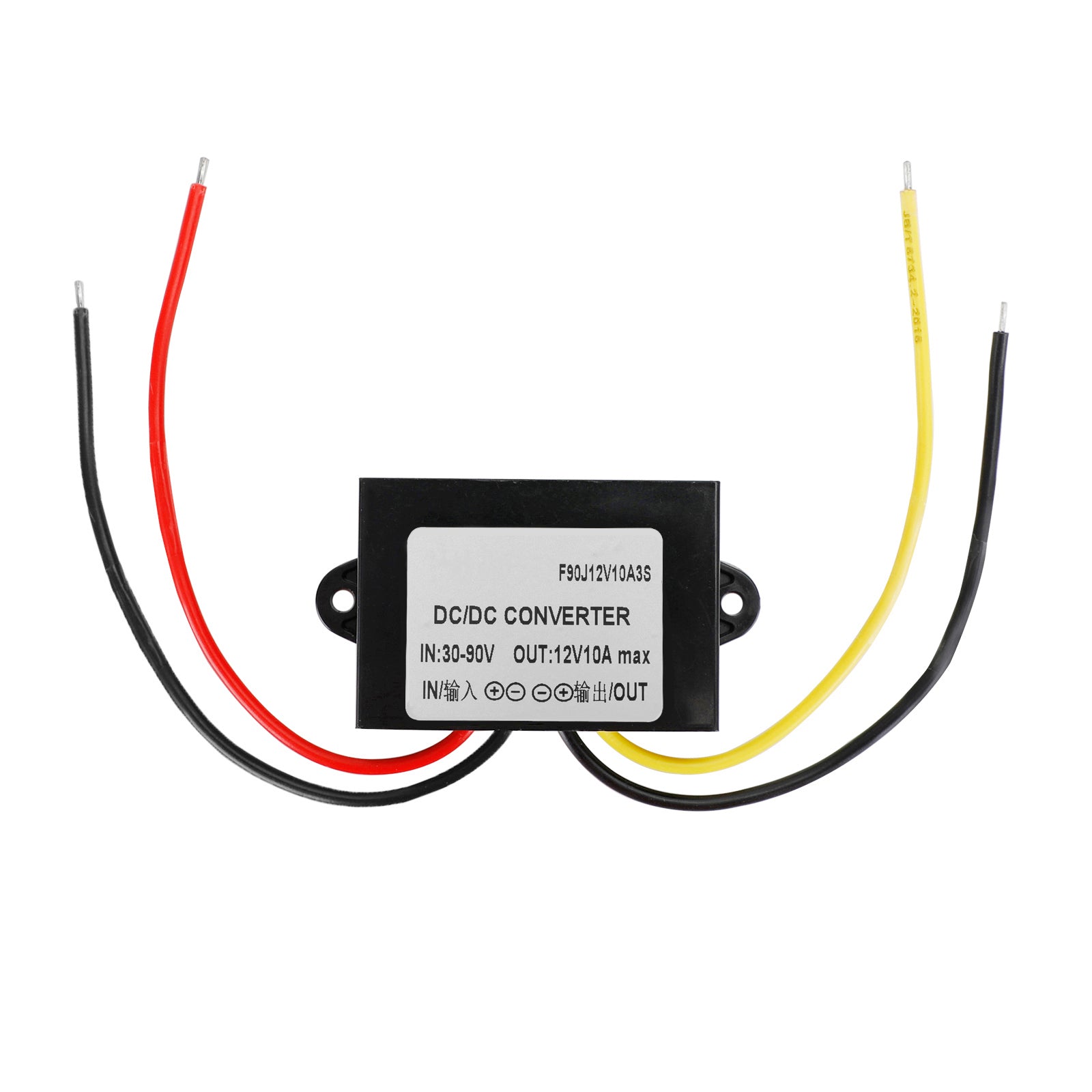 Convertisseur abaisseur de tension étanche DC30-90 V vers DC12 V 10 A, module d'alimentation pour voiture