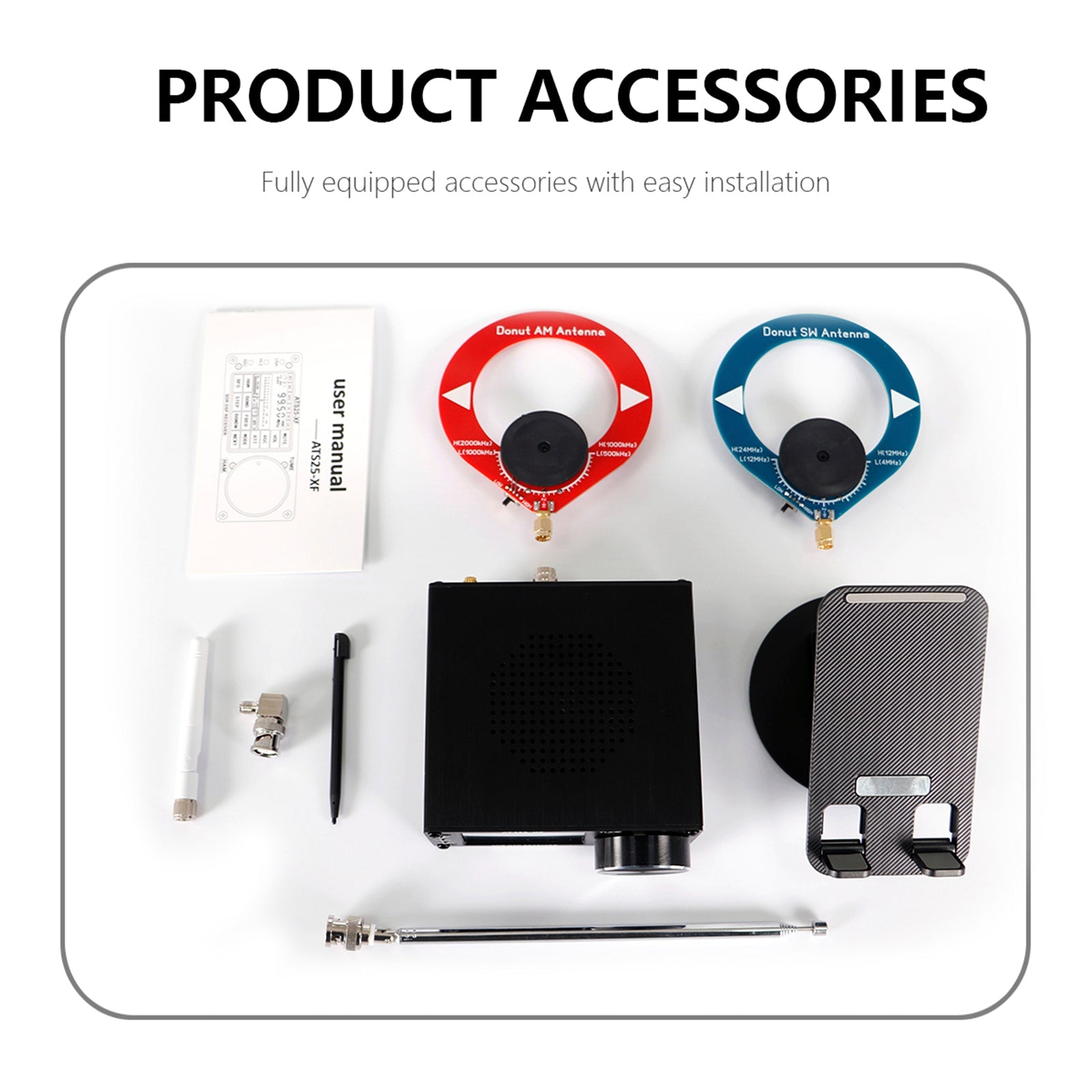 Visokozmogljiv ATS25-XF 4,20 GHz polnopasovni prenosni radijski sprejemnik s 4,20 GHz DSP