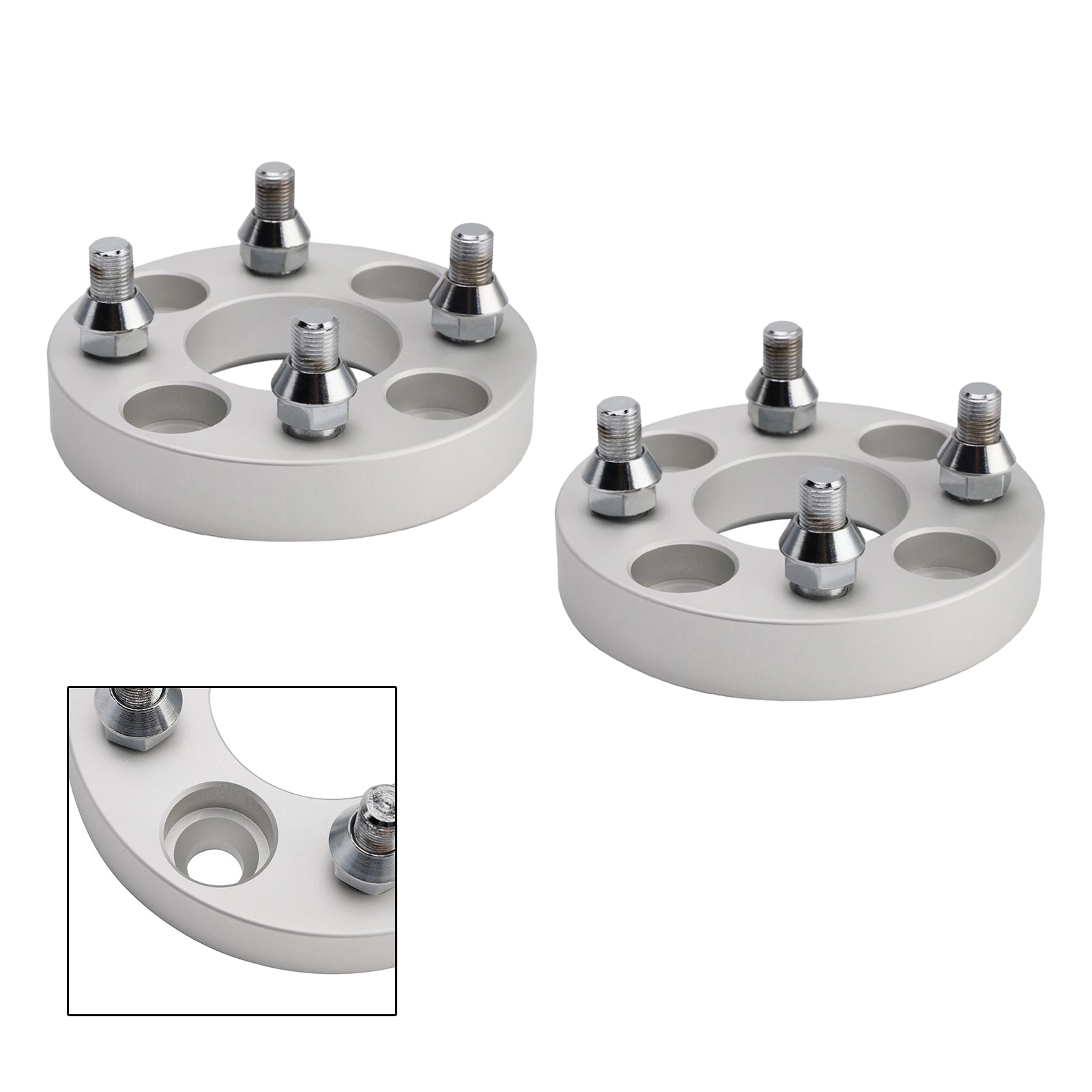 Kit d'entretoises de roue de 1 pouce, écrous de roue argentés pour voiturettes de golf Yamaha, Club Car et Ezgo