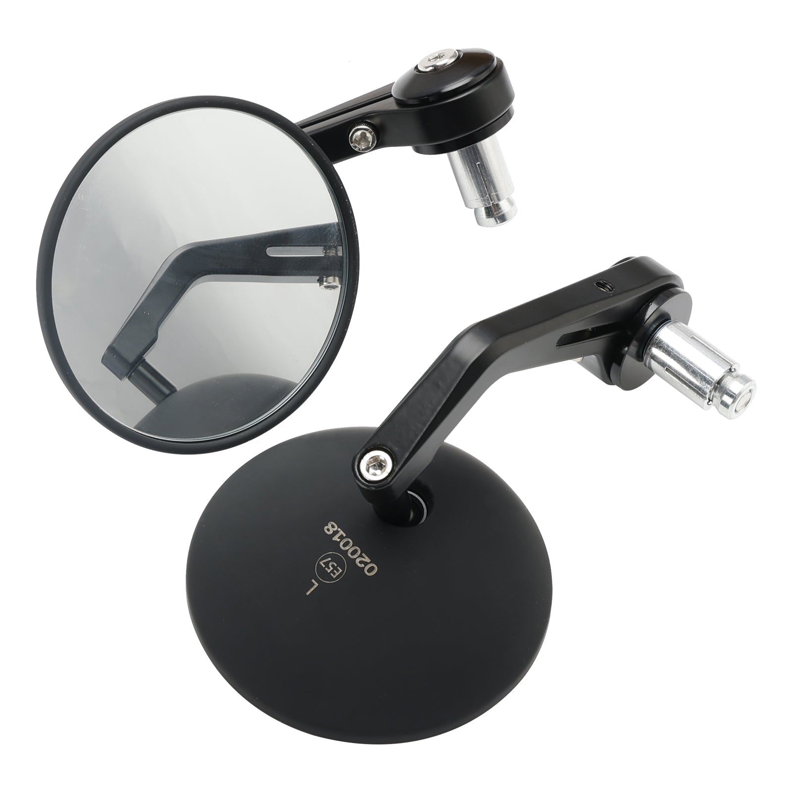 2 specchietti laterali personalizzati per manubrio in alluminio CNC nero per Street Twin e Scrambler