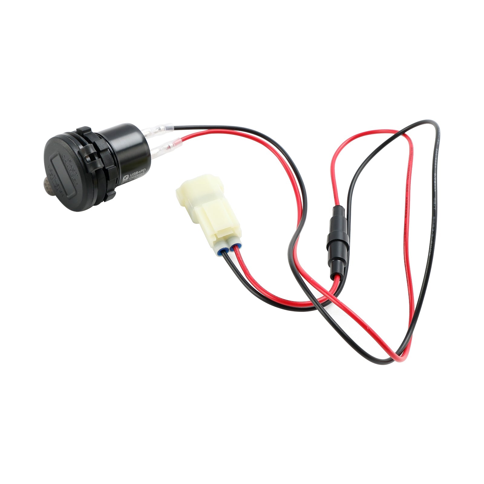 Caricatore presa USB 12V + tipo C a montaggio rapido per Honda NX400 2024