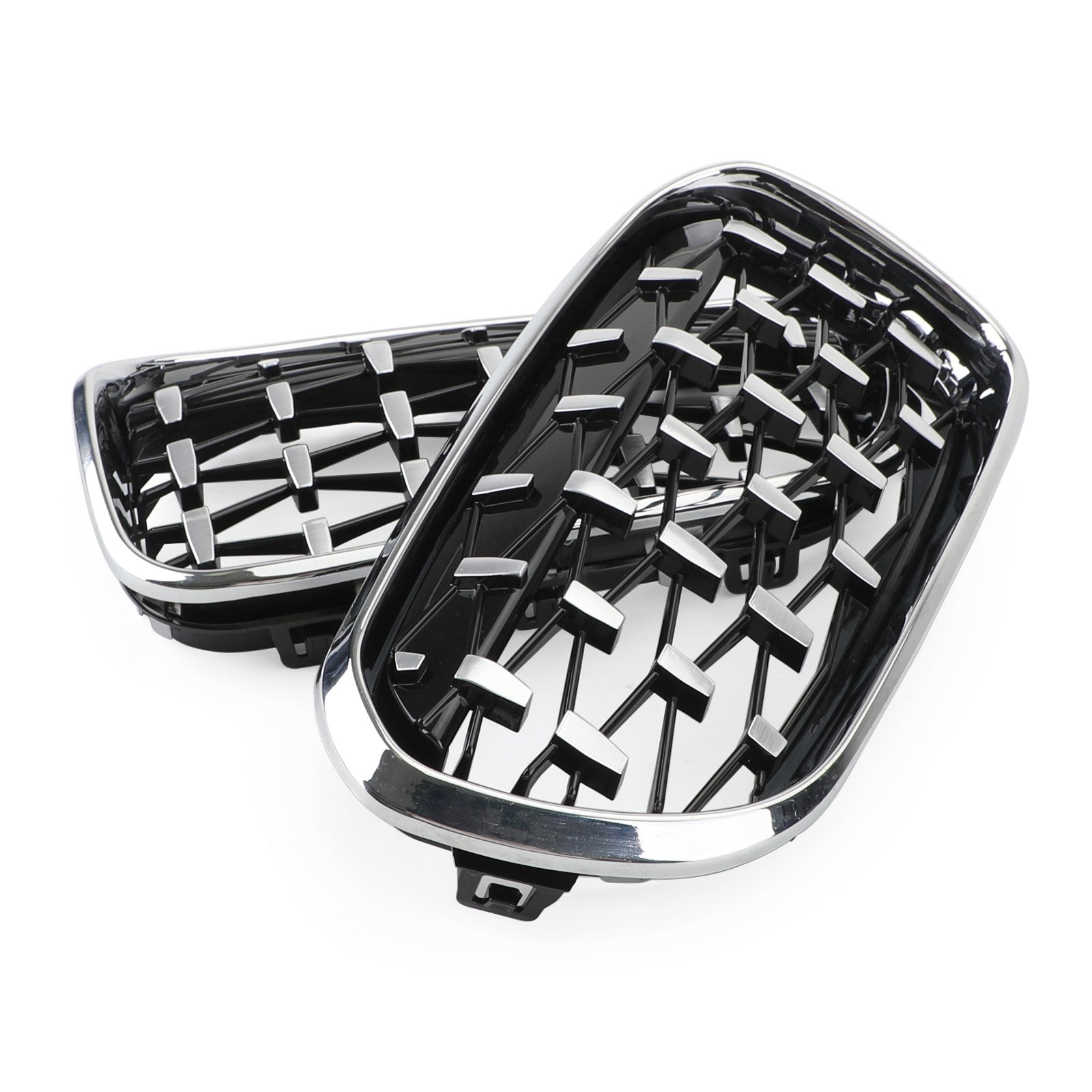 Grid de riñón delantero negro Chrome para BMW 2015-2017 Serie 1 F20/F21