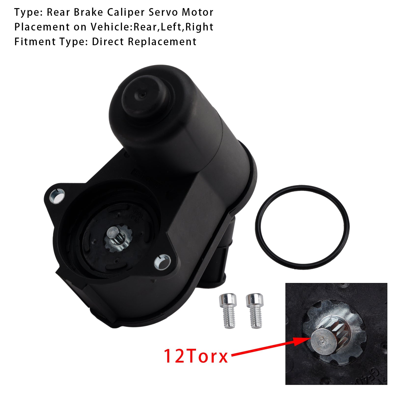 Servomoteur d'étrier de frein arrière, vis Torx 12, pour Audi A6 C6 Q3 4F0998281A