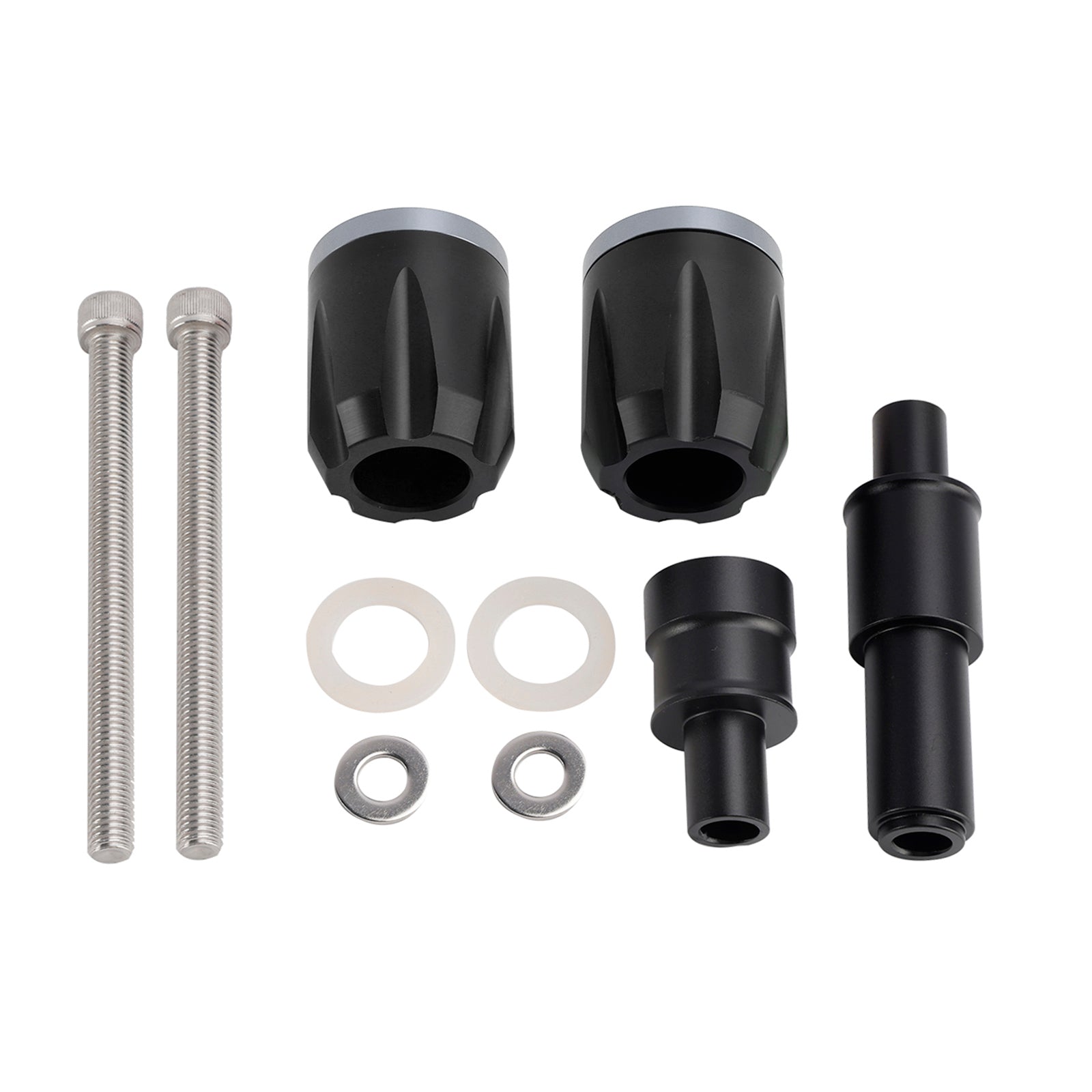 Protections de cadre anti-collision CNC pour BMW F900R, F750Gs et F850Gs (2019-2023) - Bleu et noir