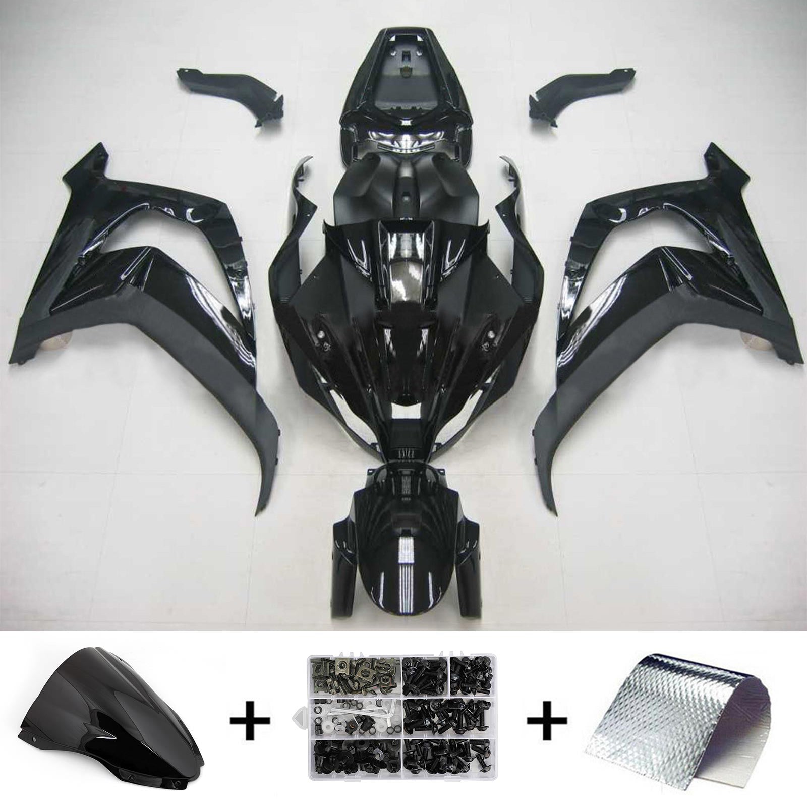 Kit de carénage injecté en plastique ABS pour Kawasaki ZX10R 2016-2020