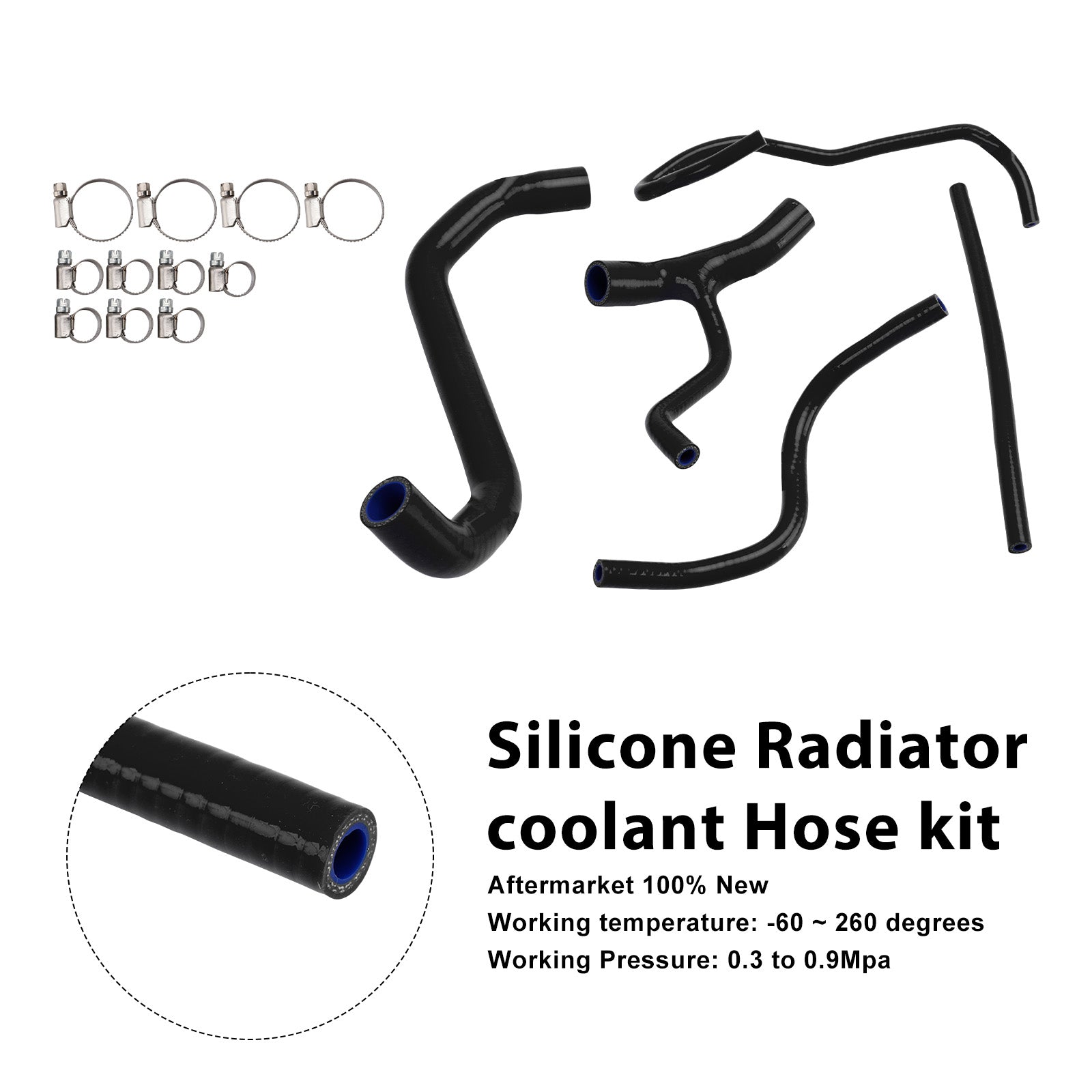 Durite de refroidissement en silicone pour radiateur Aprilia Tuareg 660 (2022-2025)