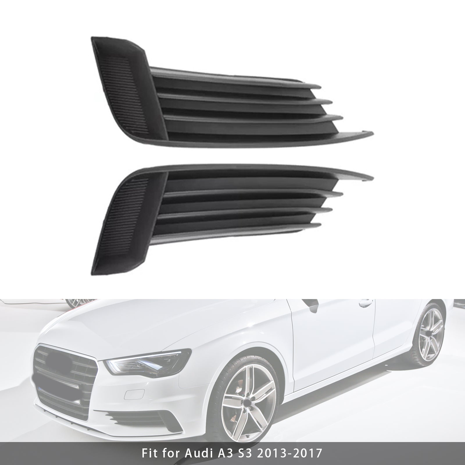 Fog licht op voor bumper vóór Audi A3 S3 2x 2013-2017 autosumper