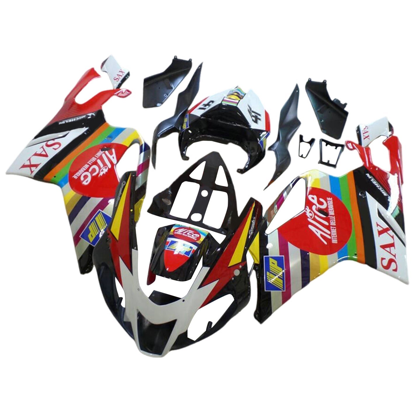 Amotopart Aprilia RSV1000 2003-2006 kunststof kuipwerkset
