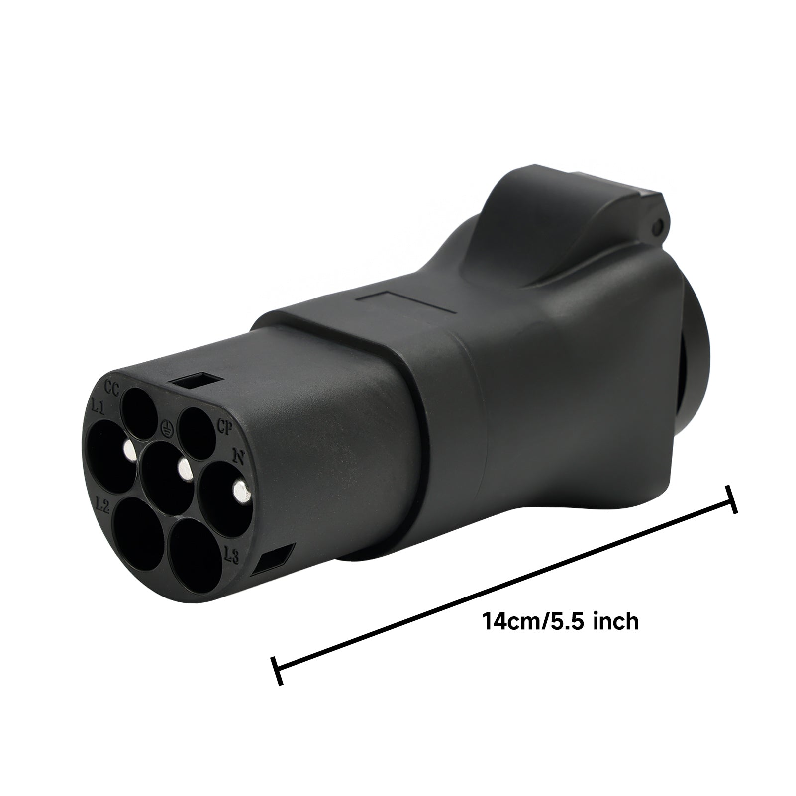 Purkaustyypin 2 pistoke EV-latausaseman muuntimen pistokkeen sovitin 16A IEC62196