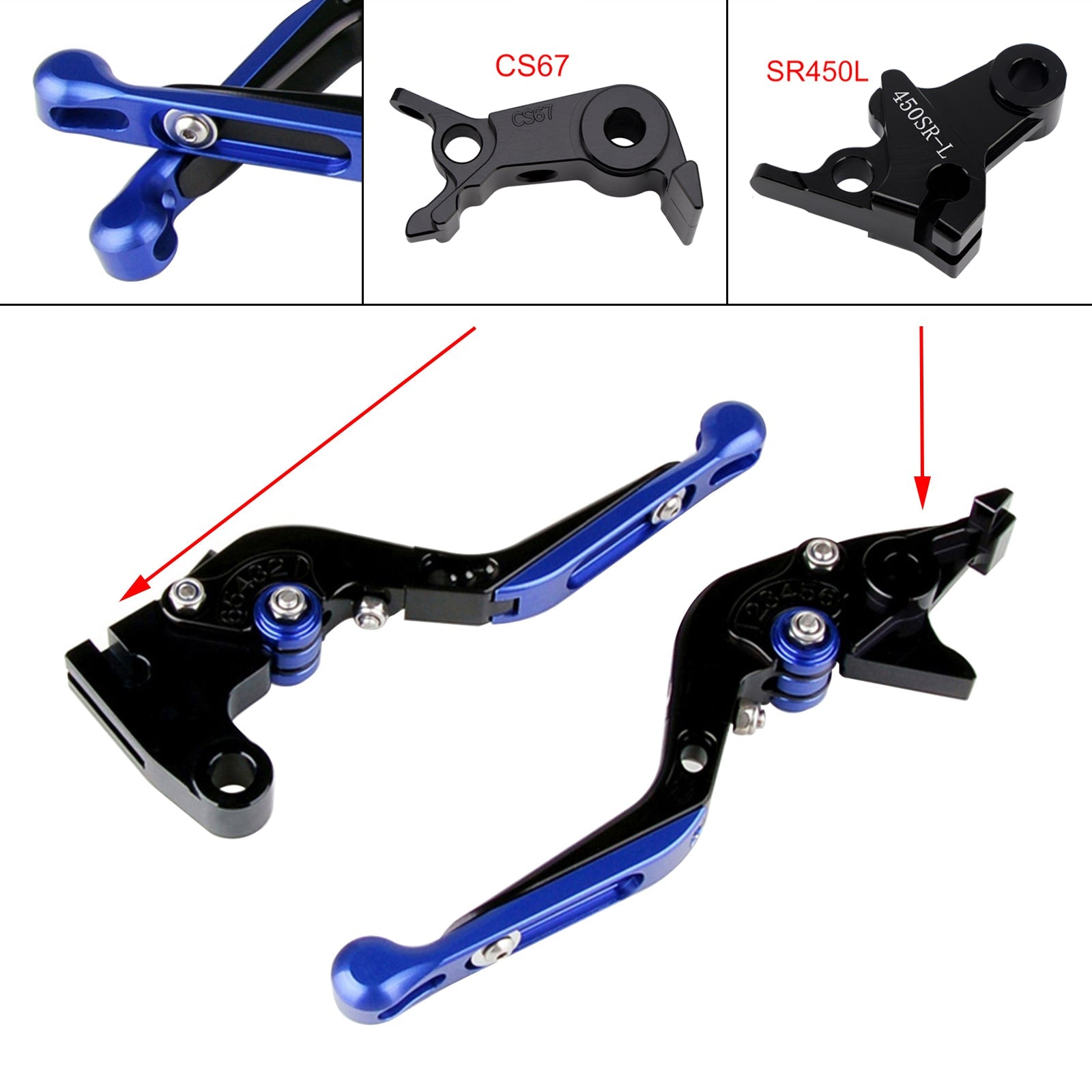 Levier de frein et d'embrayage réglable compatible avec VOGE DS900X 900DSX 2024-2026