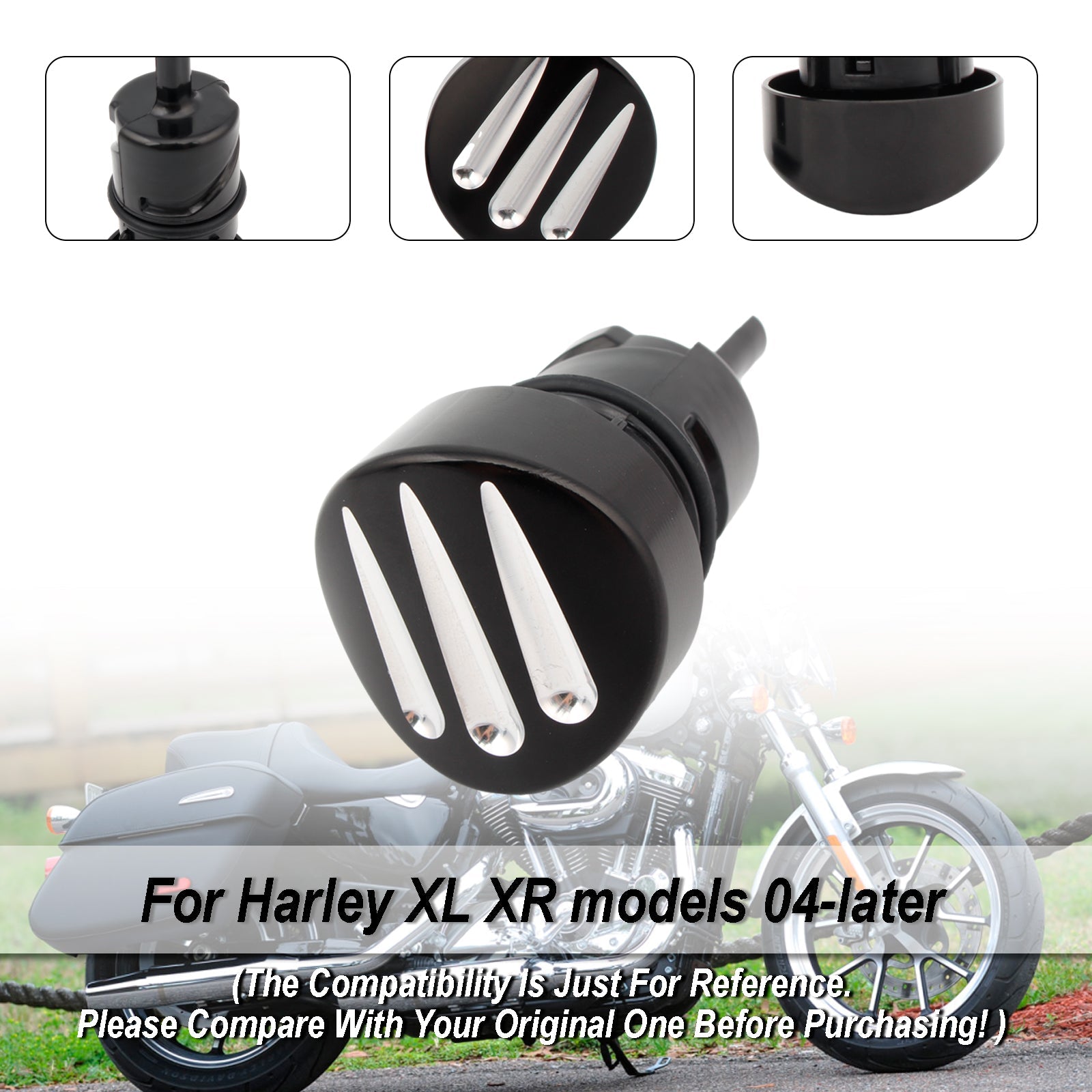 Tapa del tanque de calibre de aceite, para Sportster XL883 XL1200 2004 - 2016