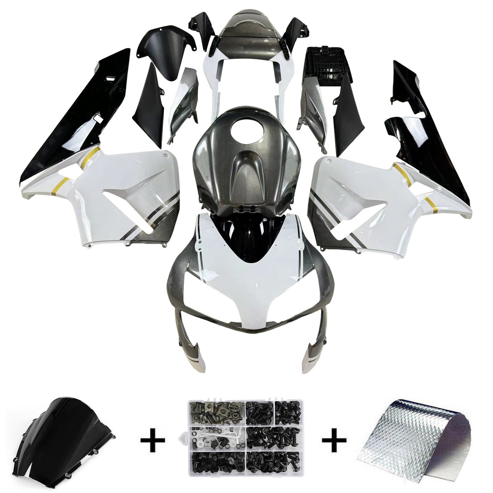 Kit de carénage par injection, carrosserie en plastique ABS pour Honda CBR600RR 2003-2004 F5