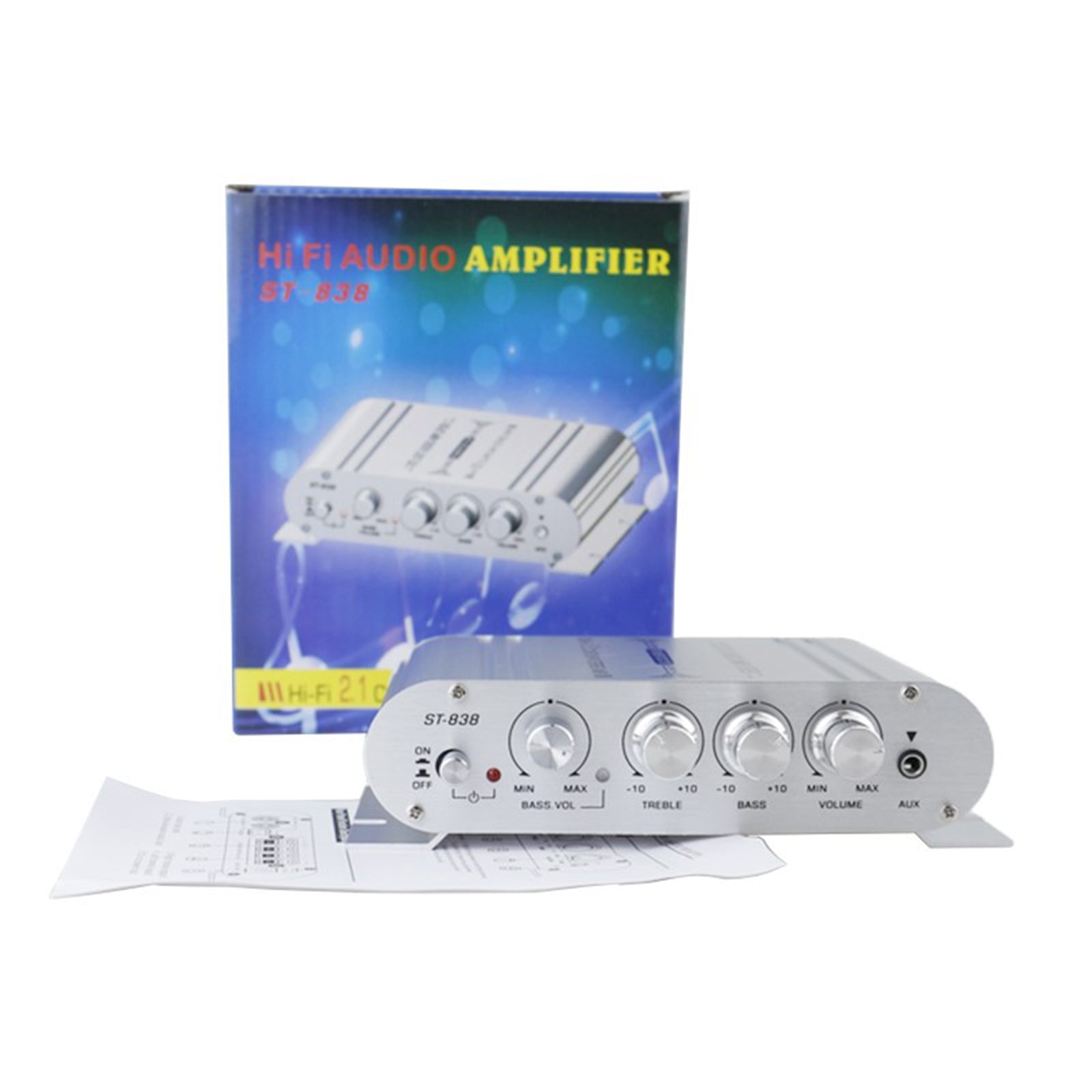 12V 2,1 kanali 400 vatov avto stereo mp3 radio booster hifi radio