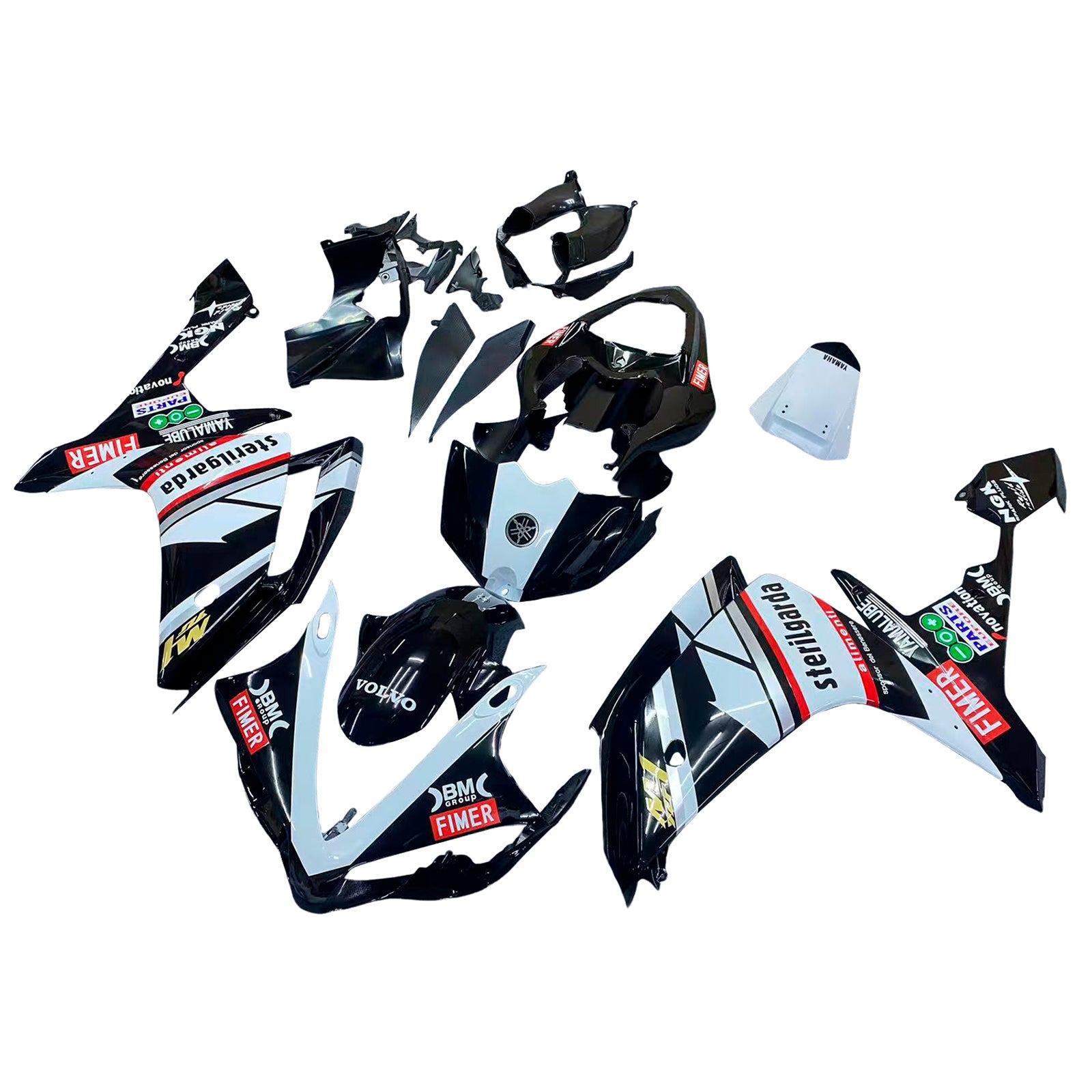 Injectie kuipkit, ABS Plastic carrosserie voor Yamaha YZF 1000 R1 2007-2008