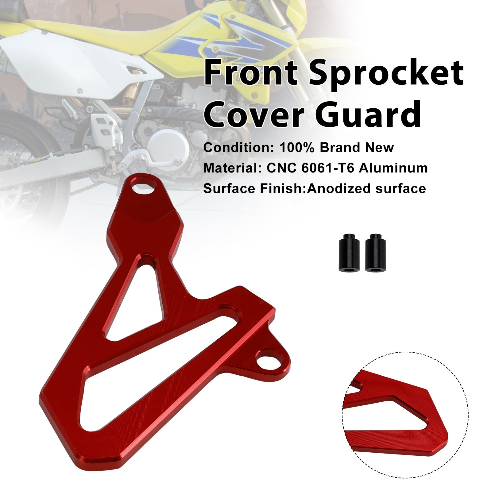 Protection de pignon avant pour Suzuki DR-Z400SM 2000-2024 DRZ400/S/E