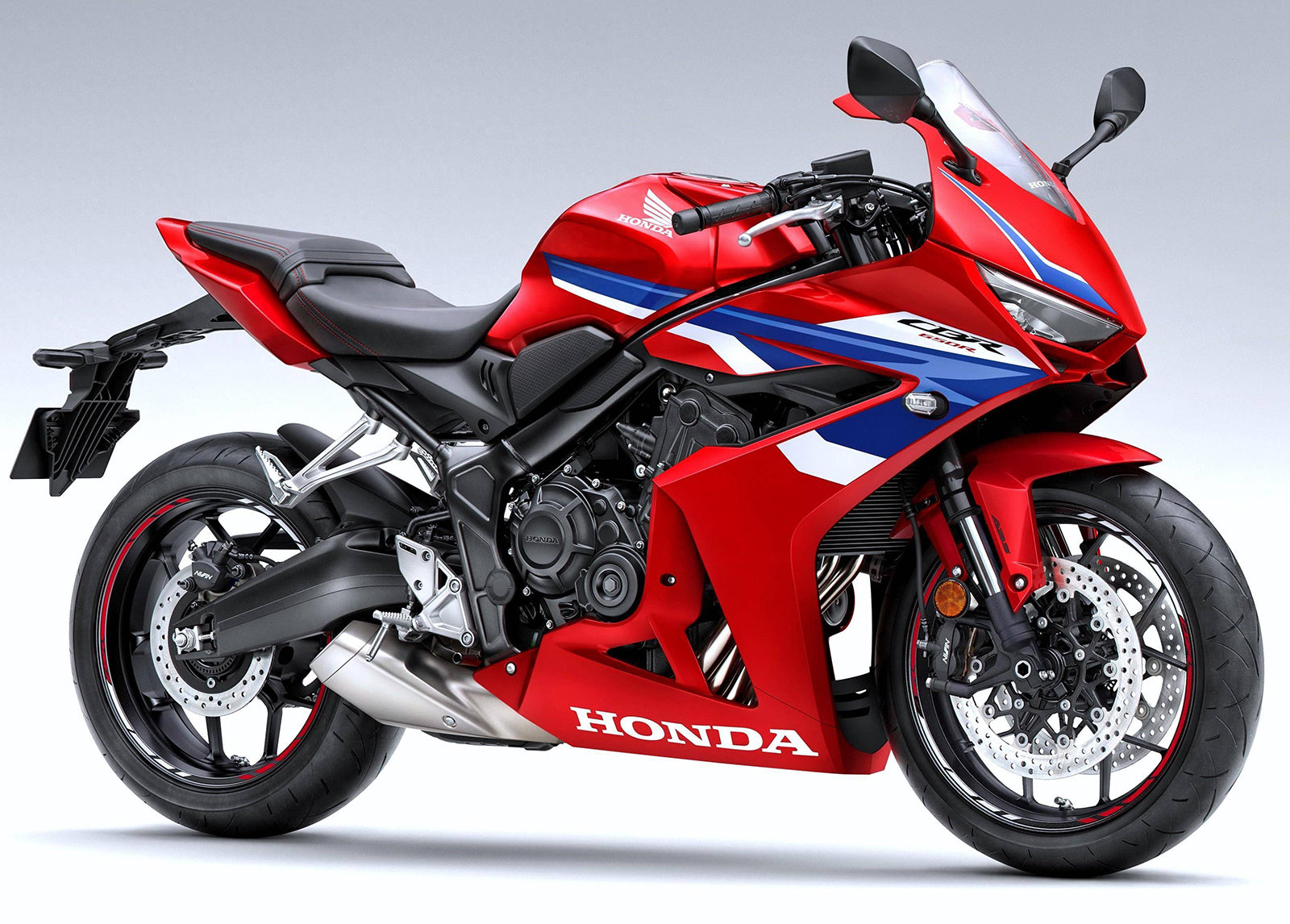 Kit Ailettes Latérales Polypropylène Pour Honda CBR650R - Noir Brillant - Aérodynamique Et Style