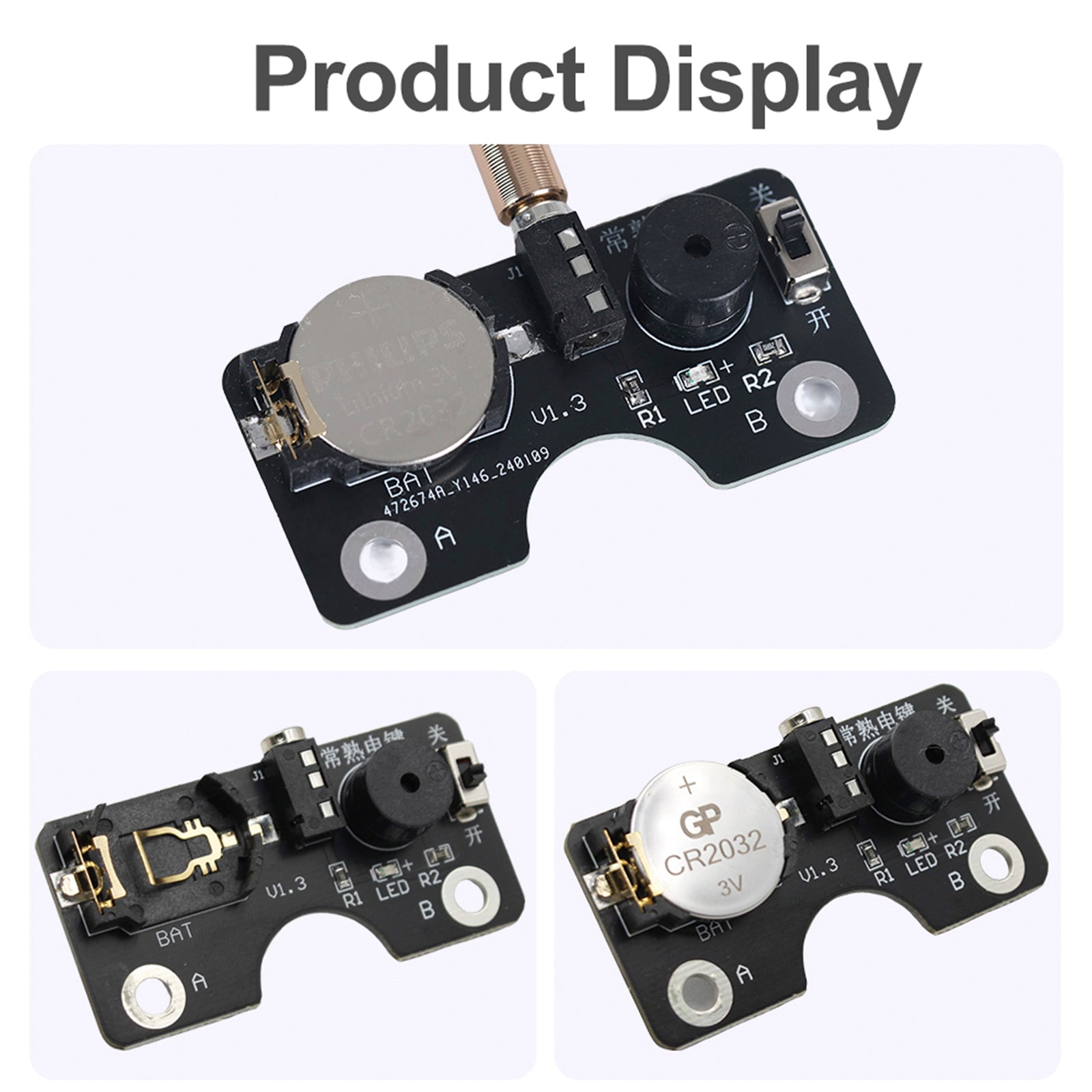 Gedrukte circuitkaart voor handmatige toets met geluidsverlichting en CW Morse -code