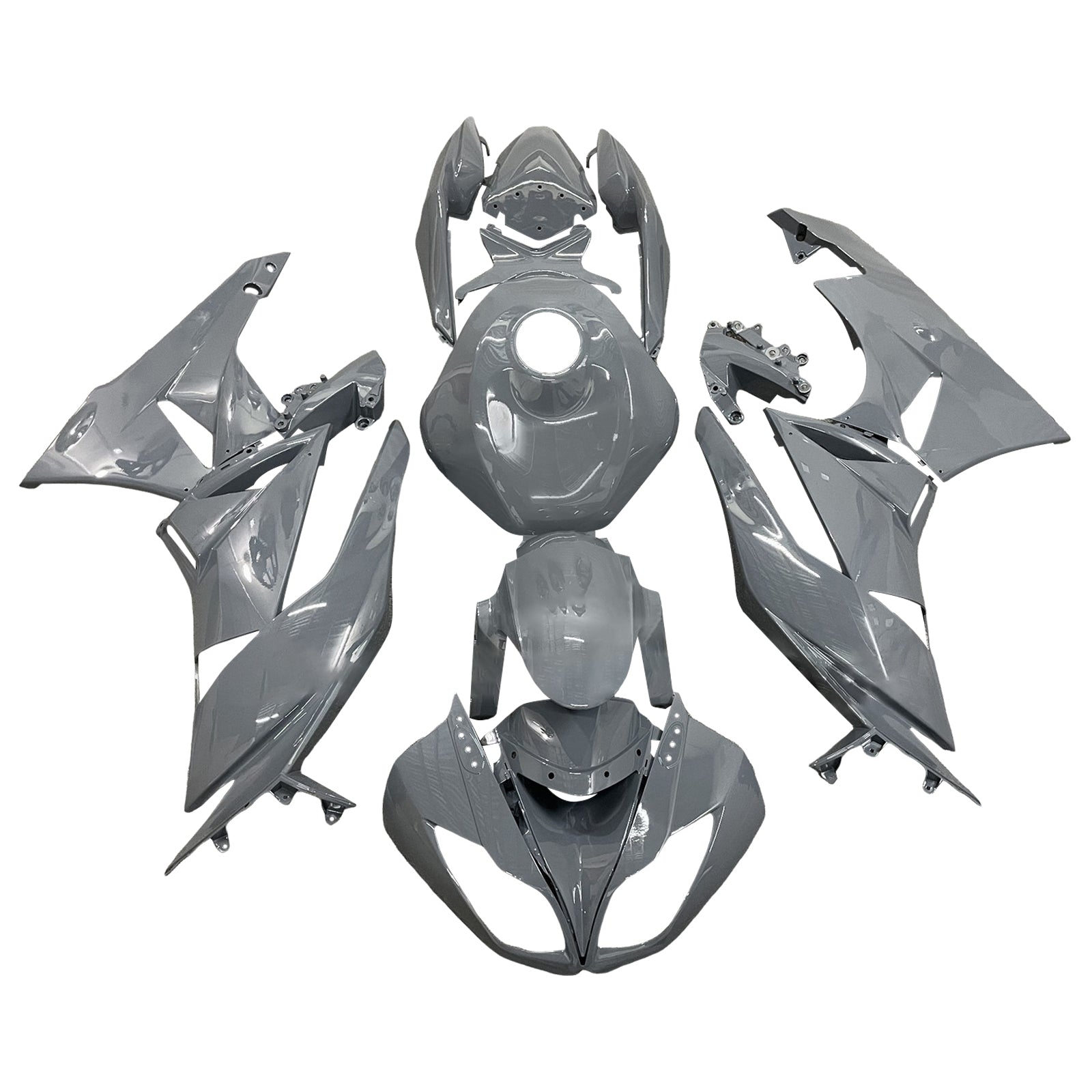 Kit carena iniezione Carrozzeria in plastica ABS per Kawasaki ZX6R 636 2009-2012