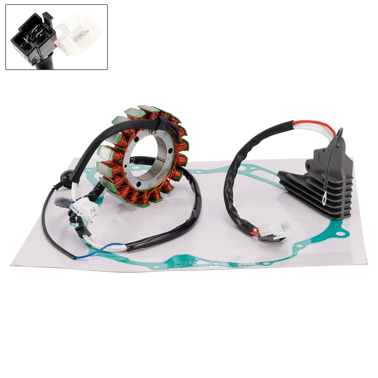 Specjalna uszczelka stojana i regulatora-prostownika do motocykla Yamaha XV1100S Virago 1100 (1997-1999) - Numer części : 1RM-81410-20 3EG-15451-00